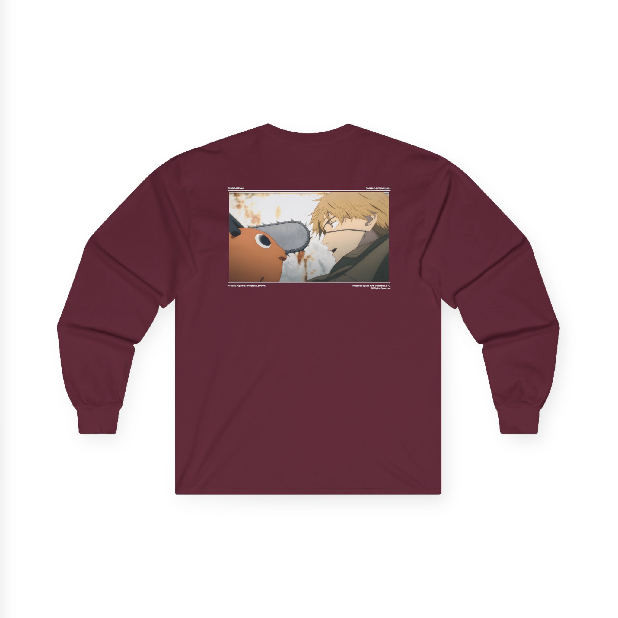Chainsaw Man X Dim Mak Pochita Unisex Ultra Cotton Long Sleeve Tee - Image 4