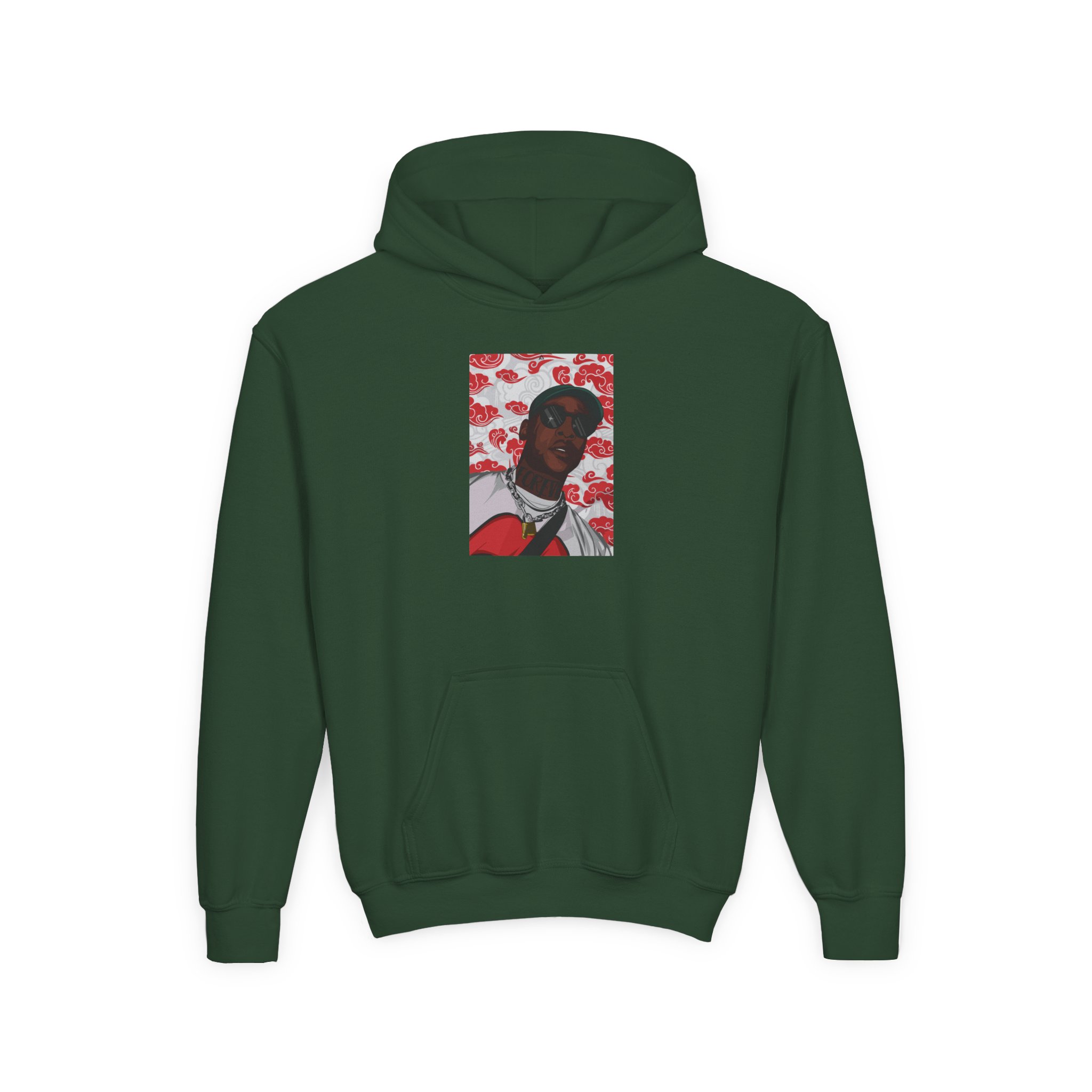 Sk Joseph Olaitan Adenuga Jr Youth Heavy Blend Hooded Sweatshirt - Image 3