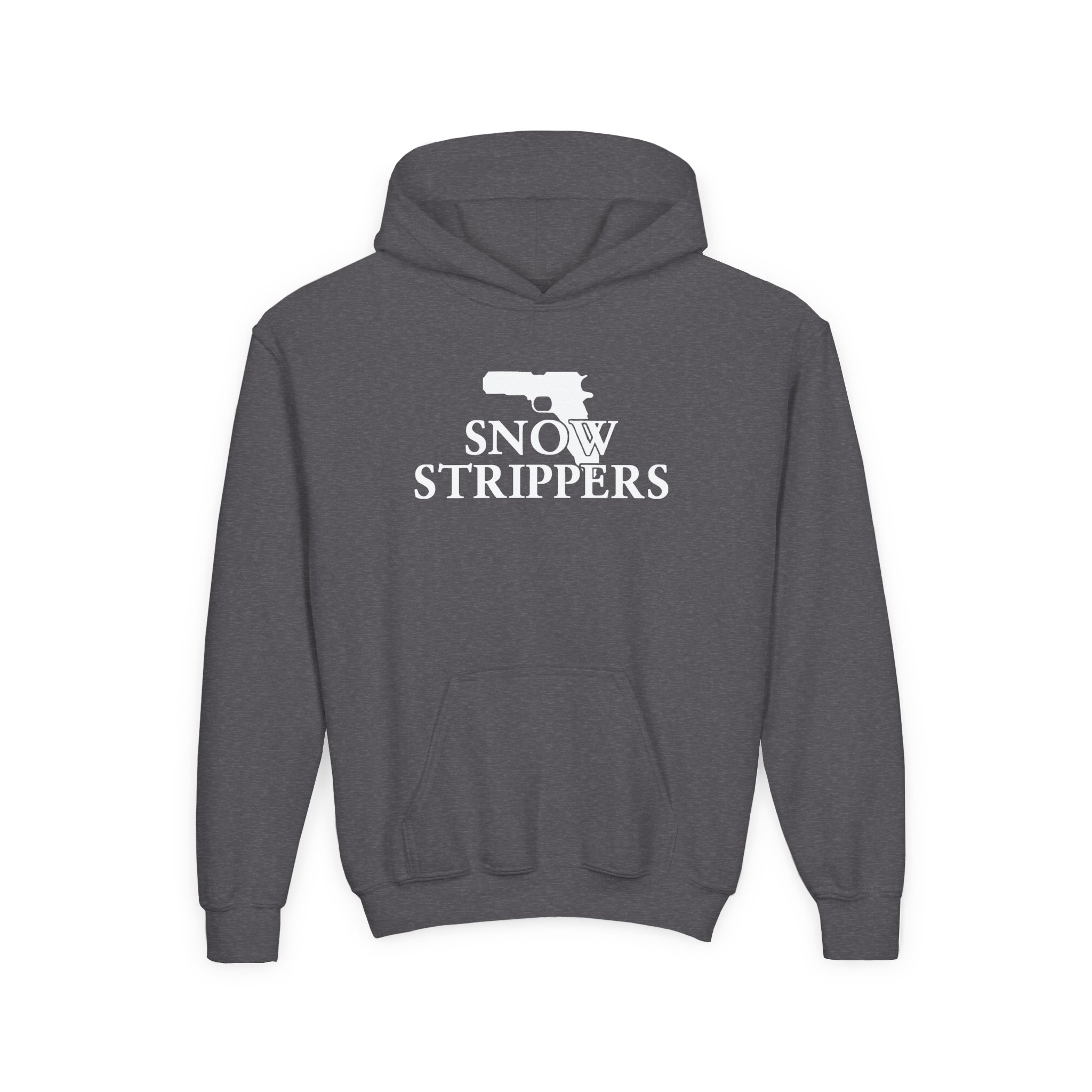 Youth Snow Strippers Heavy Blend Hooded Sweatshirt - Image 9