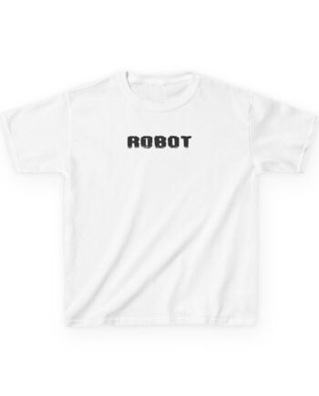 Kids Daft Punk Human After All White Robot Heavy Cotton™ Tee