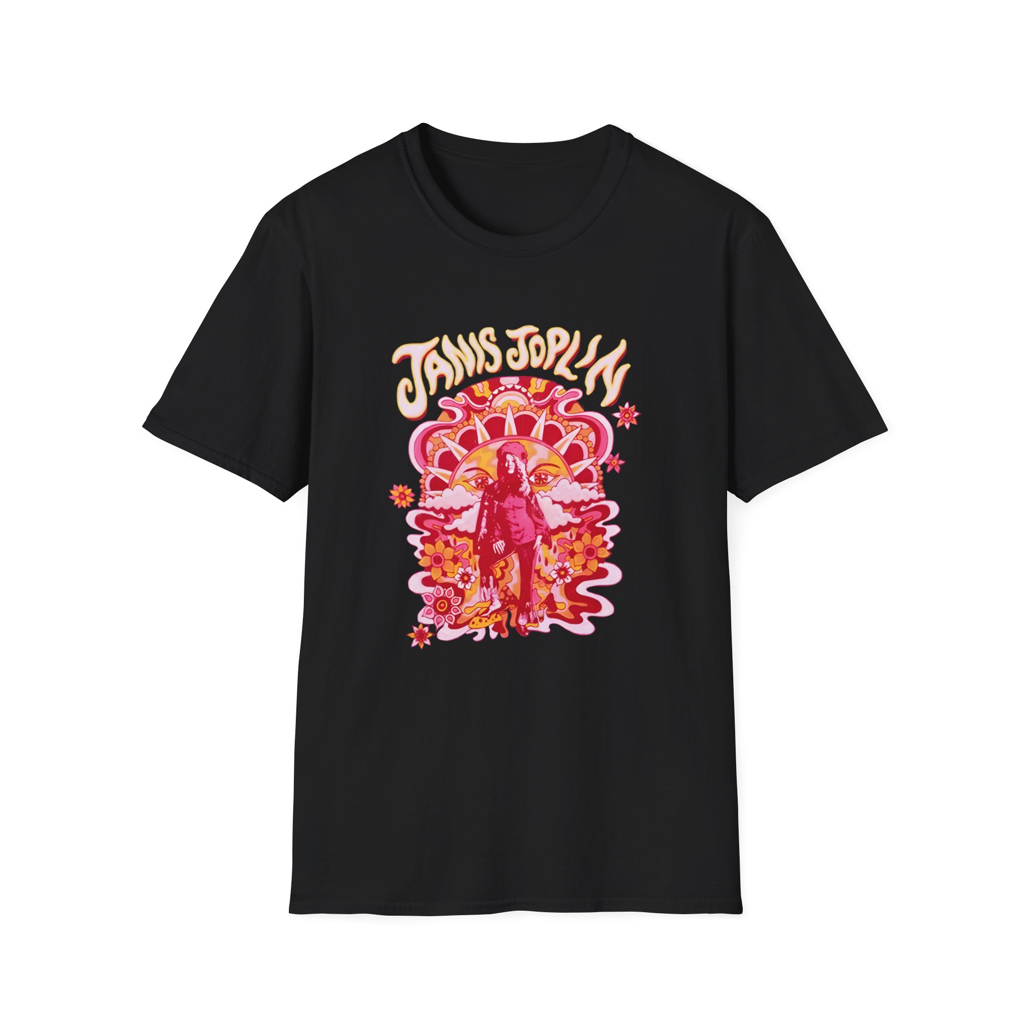Janis Joplin Groovy Unisex Softstyle T-shirt