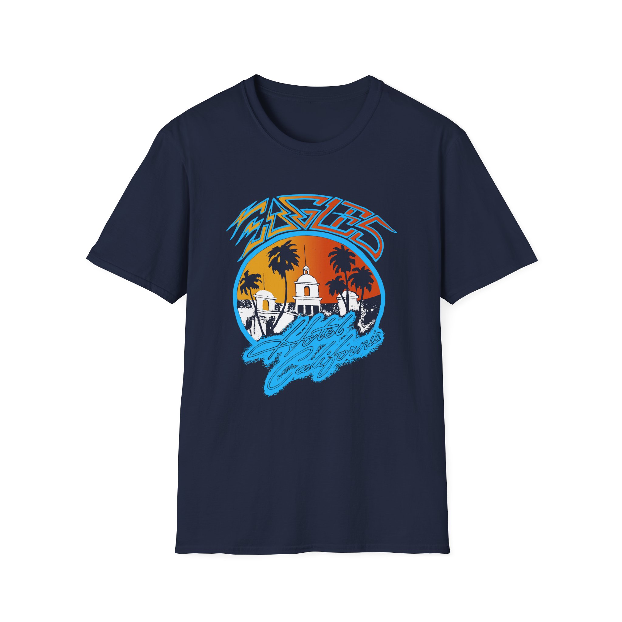 The Eagles Hotel California Unisex Softstyle T-Shirt - Image 9