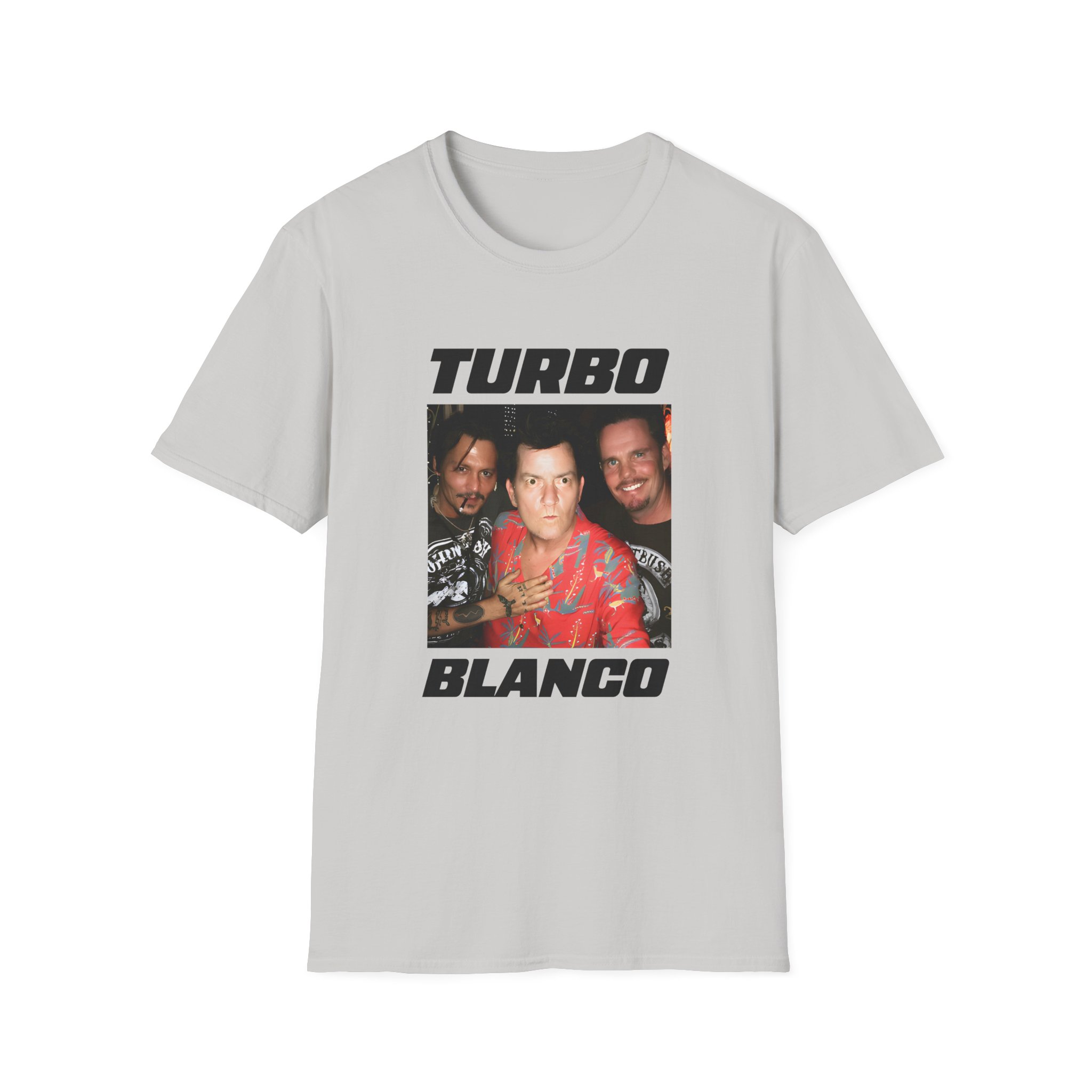 Chris Lorenzo Turbo Blanco Unisex Softstyle T-shirt - Image 5