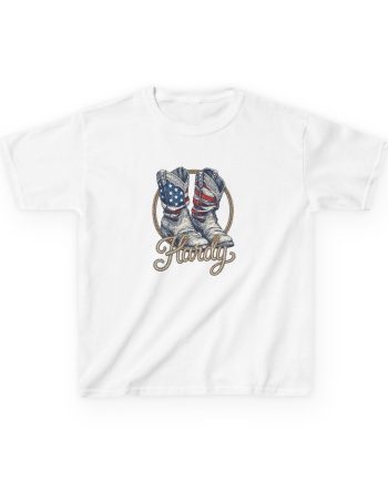 Hd Boots Americana Ringer Kids Heavy Cotton™ Tee