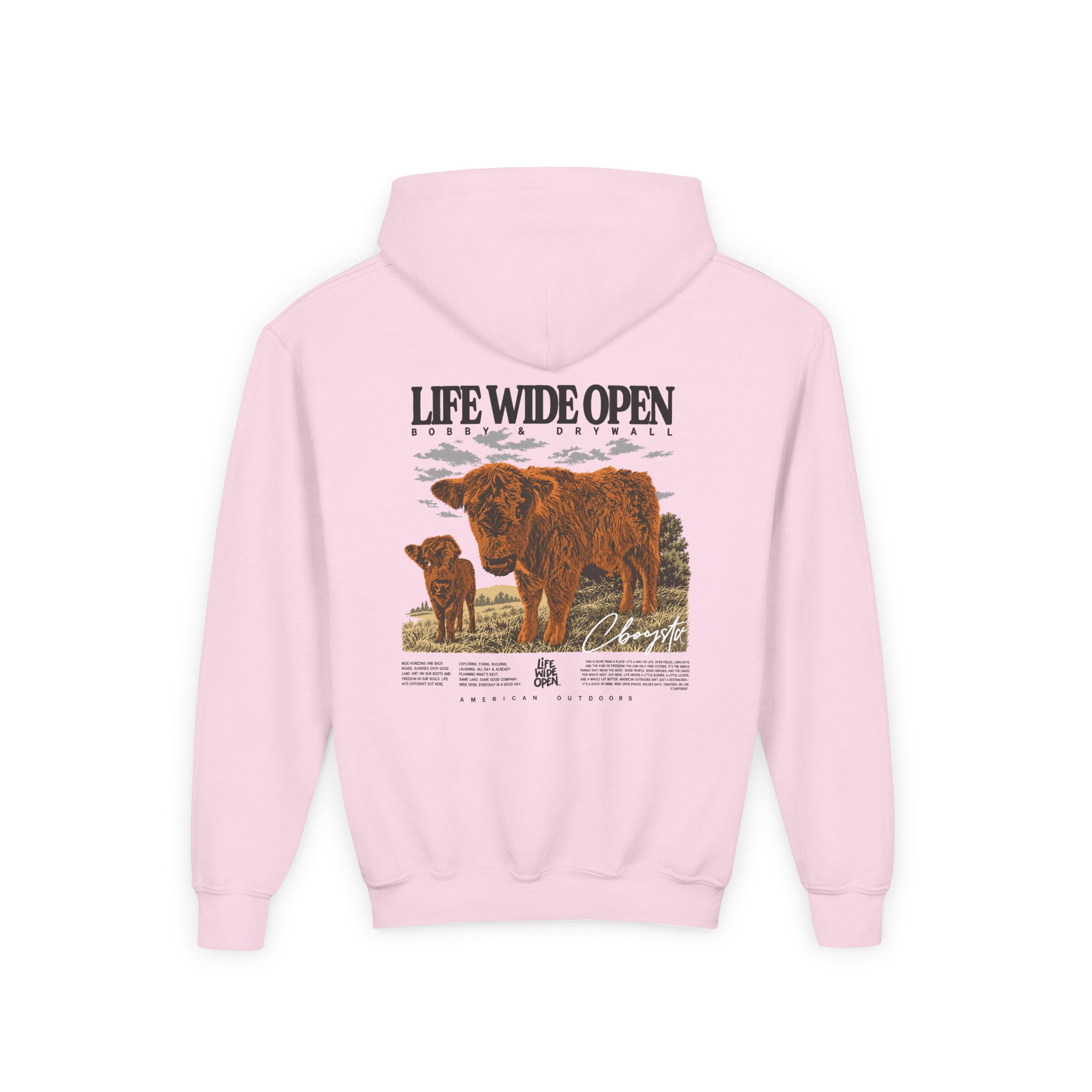 Cboystv Bobby Drywall Youth Heavy Blend Hooded Sweatshirt - Image 8