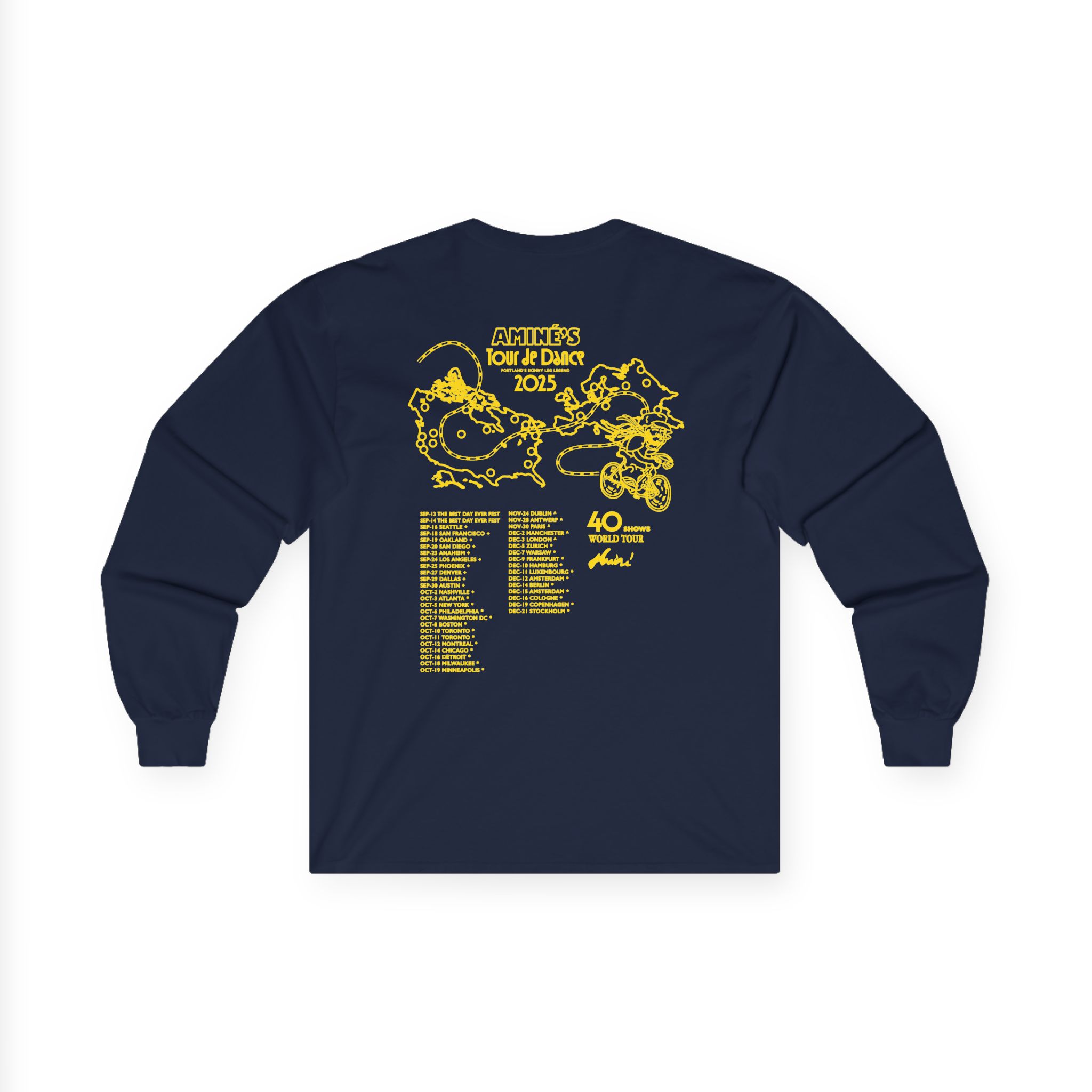 Aminé You're Beautiful Tour Unisex Ultra Cotton Long Sleeve Tee - Image 14