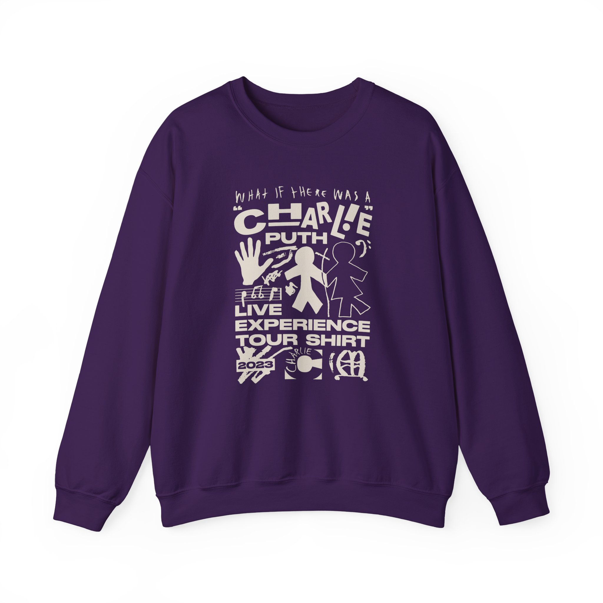 Charlie Puth What If There Was A Tour Unisex Heavy Blend™ Crewneck Sweatshirt - Image 13