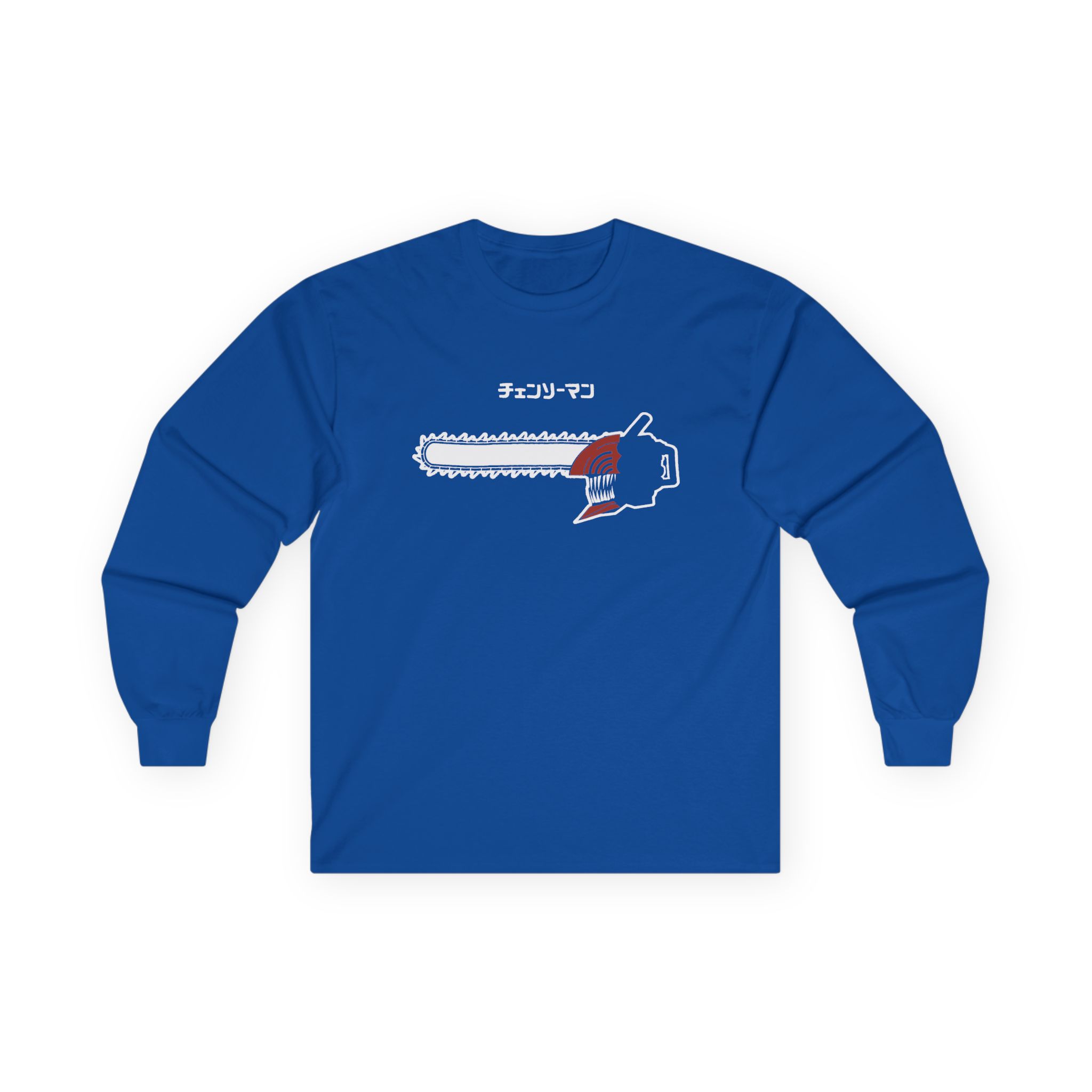 Chainsaw Man Flaming Unisex Ultra Cotton Long Sleeve Tee - Image 7