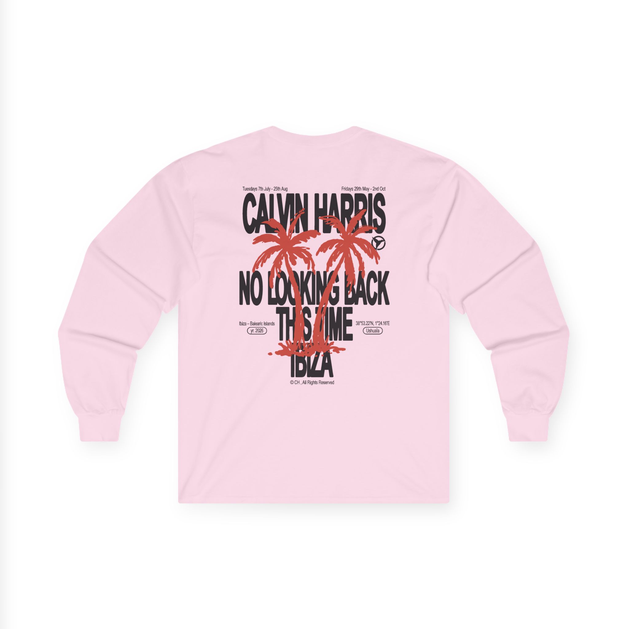 Calvin Harris Ecru Palm Unisex Ultra Cotton Long Sleeve Tee - Image 12