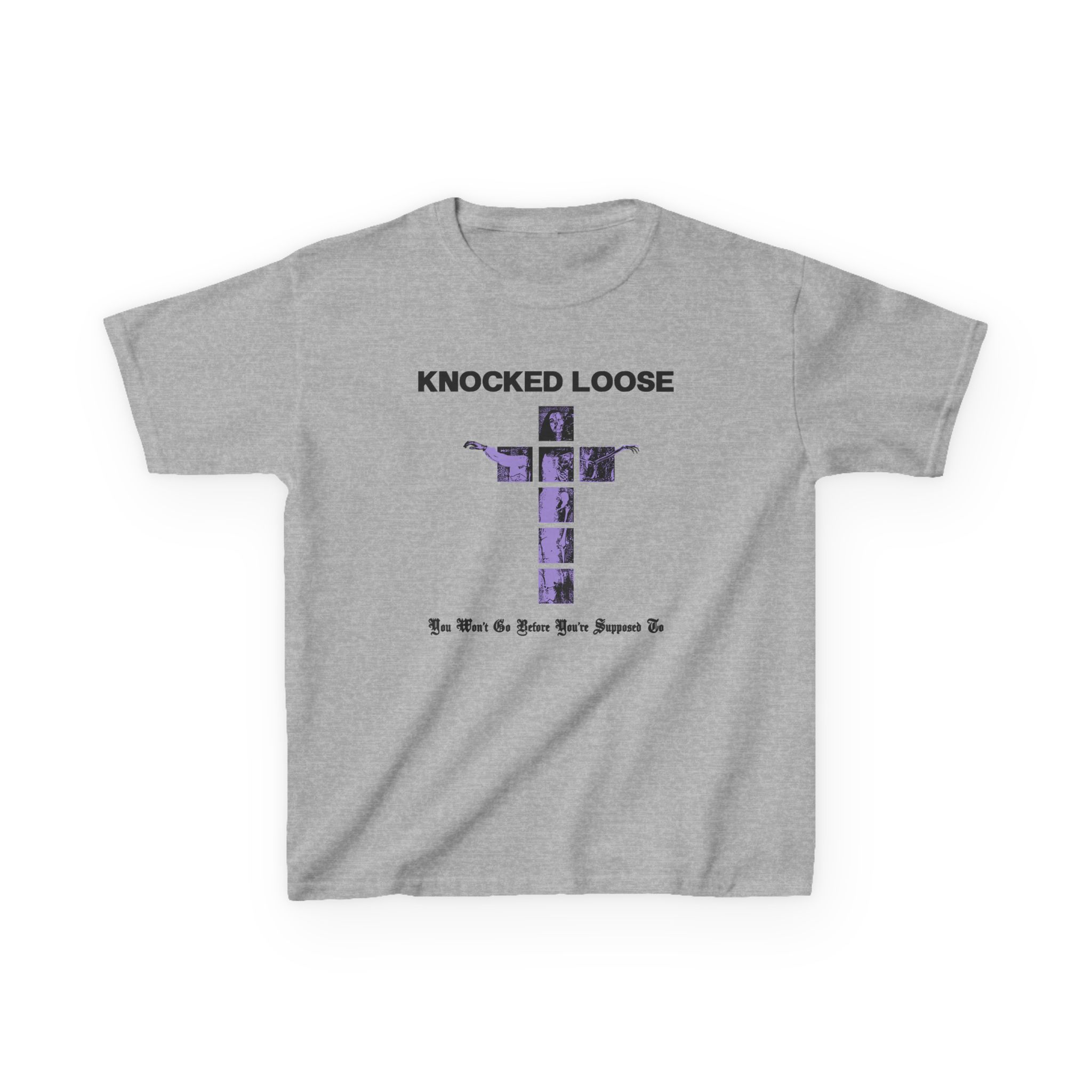 Knocked Loose Purple Cross Kids Heavy Cotton™ Tee - Image 5