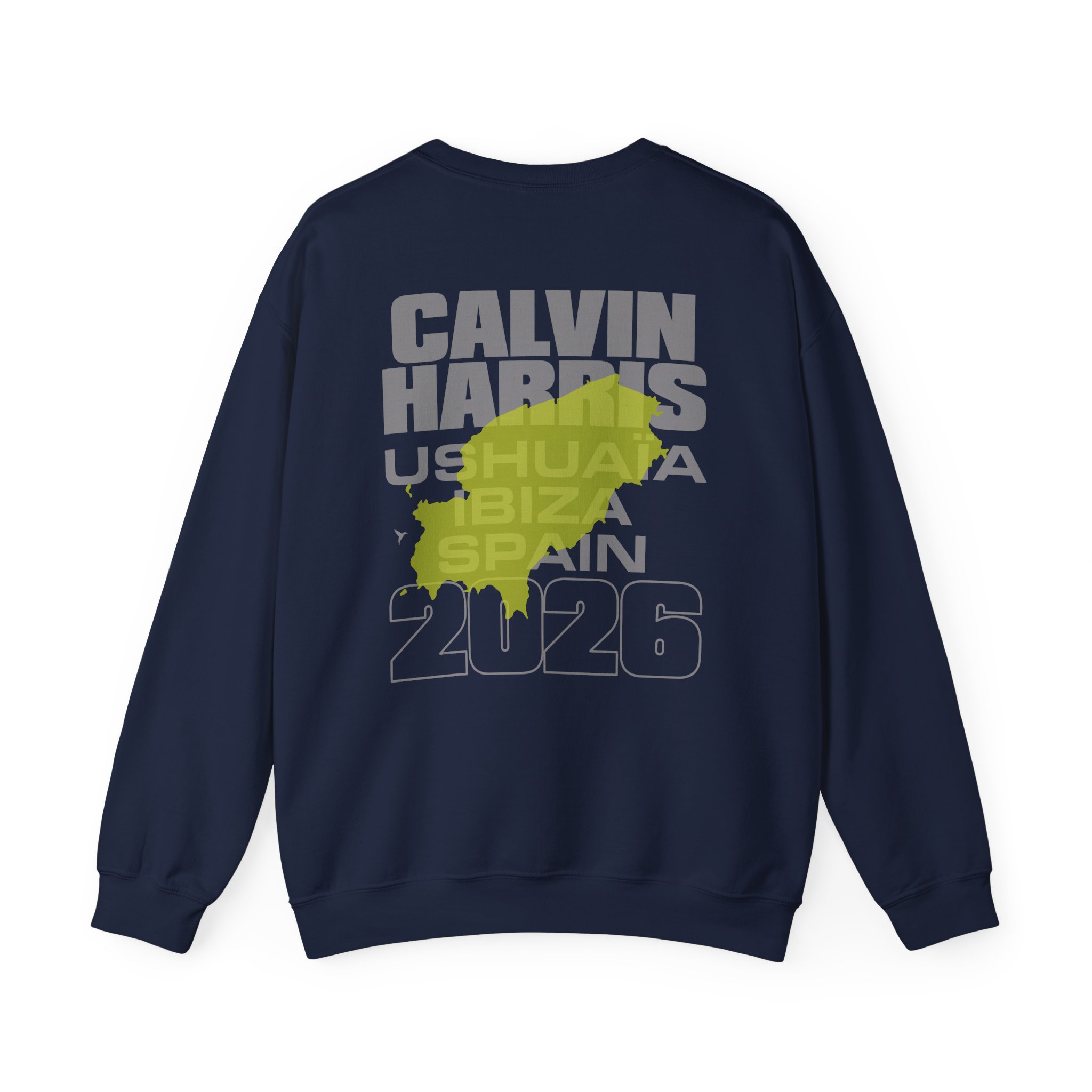 Calvin Harris Ibiza Text Unisex Heavy Blend™ Crewneck Sweatshirt - Image 10