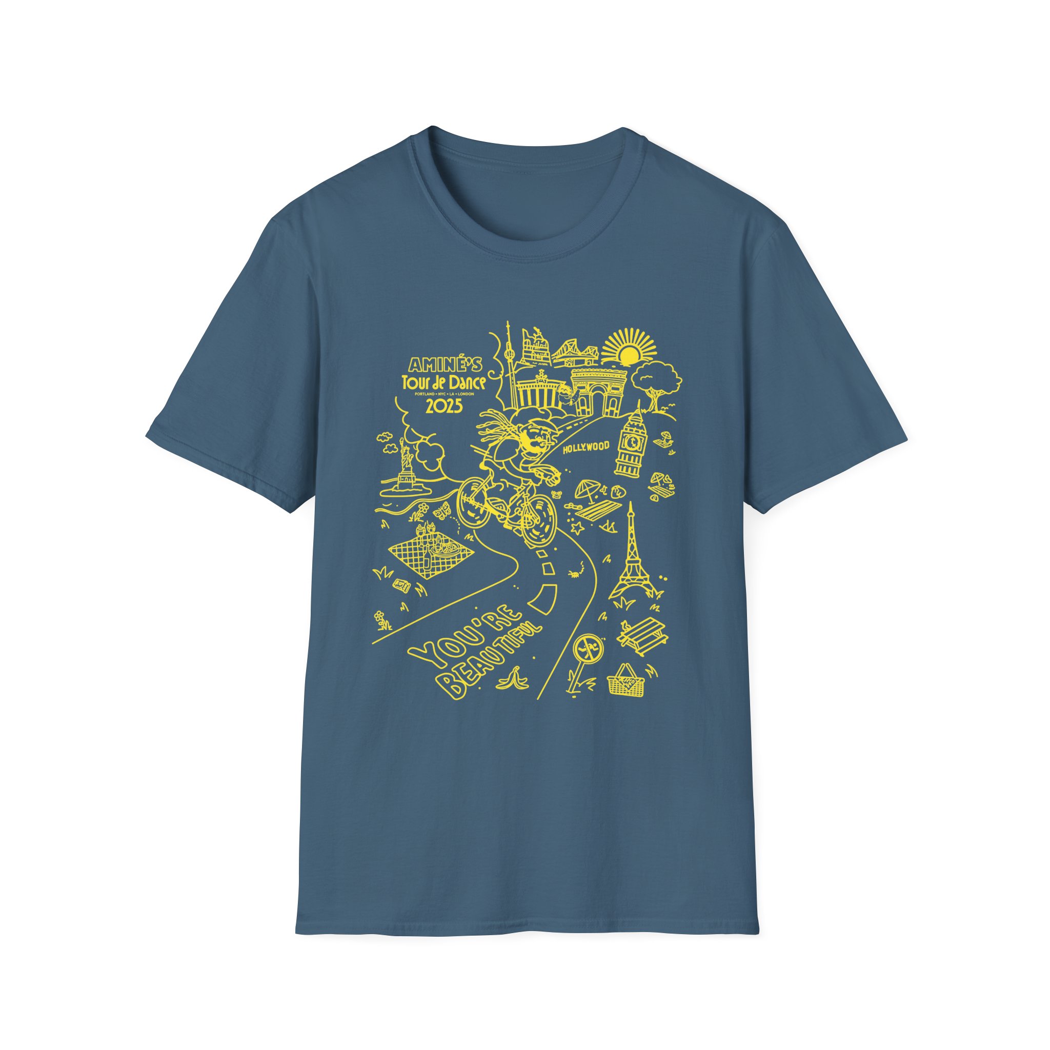 Aminé You're Beautiful Tour Unisex Softstyle T-Shirt - Image 9