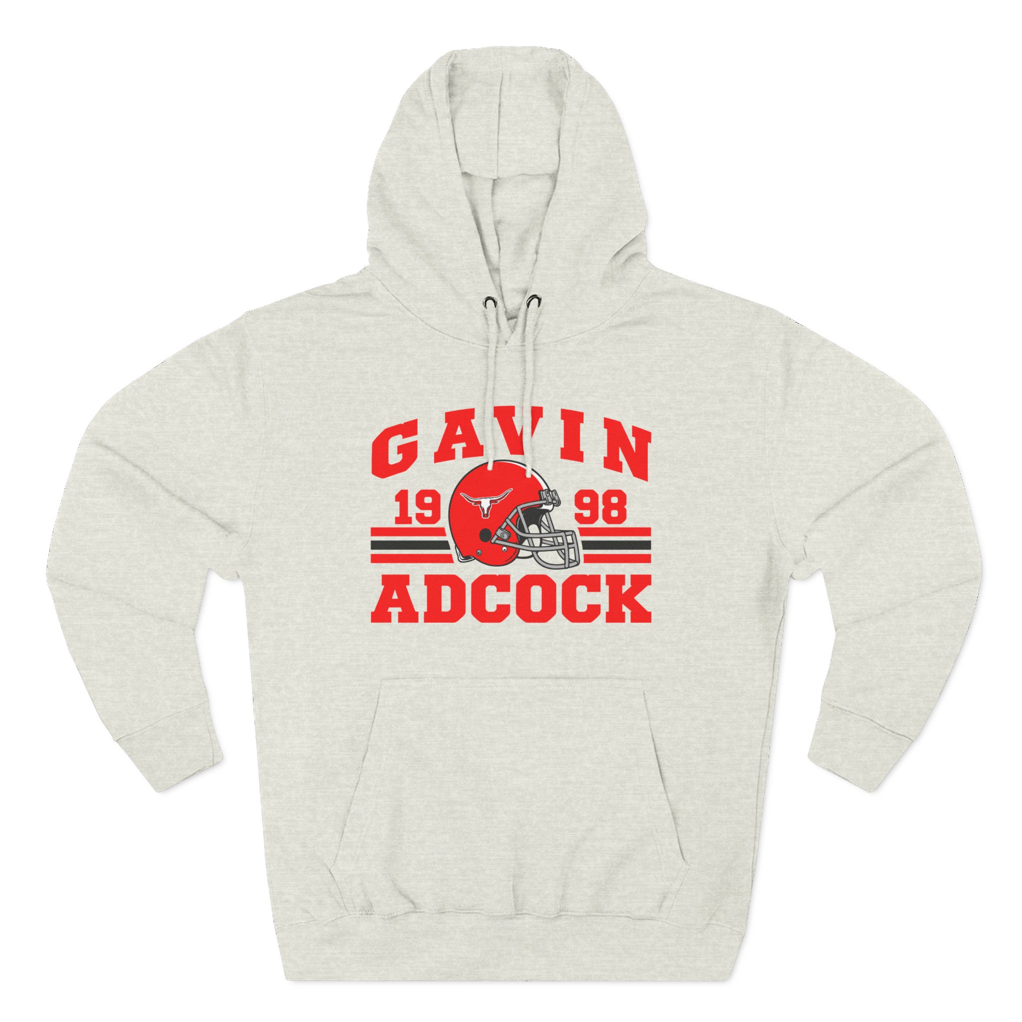 Gavin Adcock Football Three-Panel Fleece Hoodie - Image 7