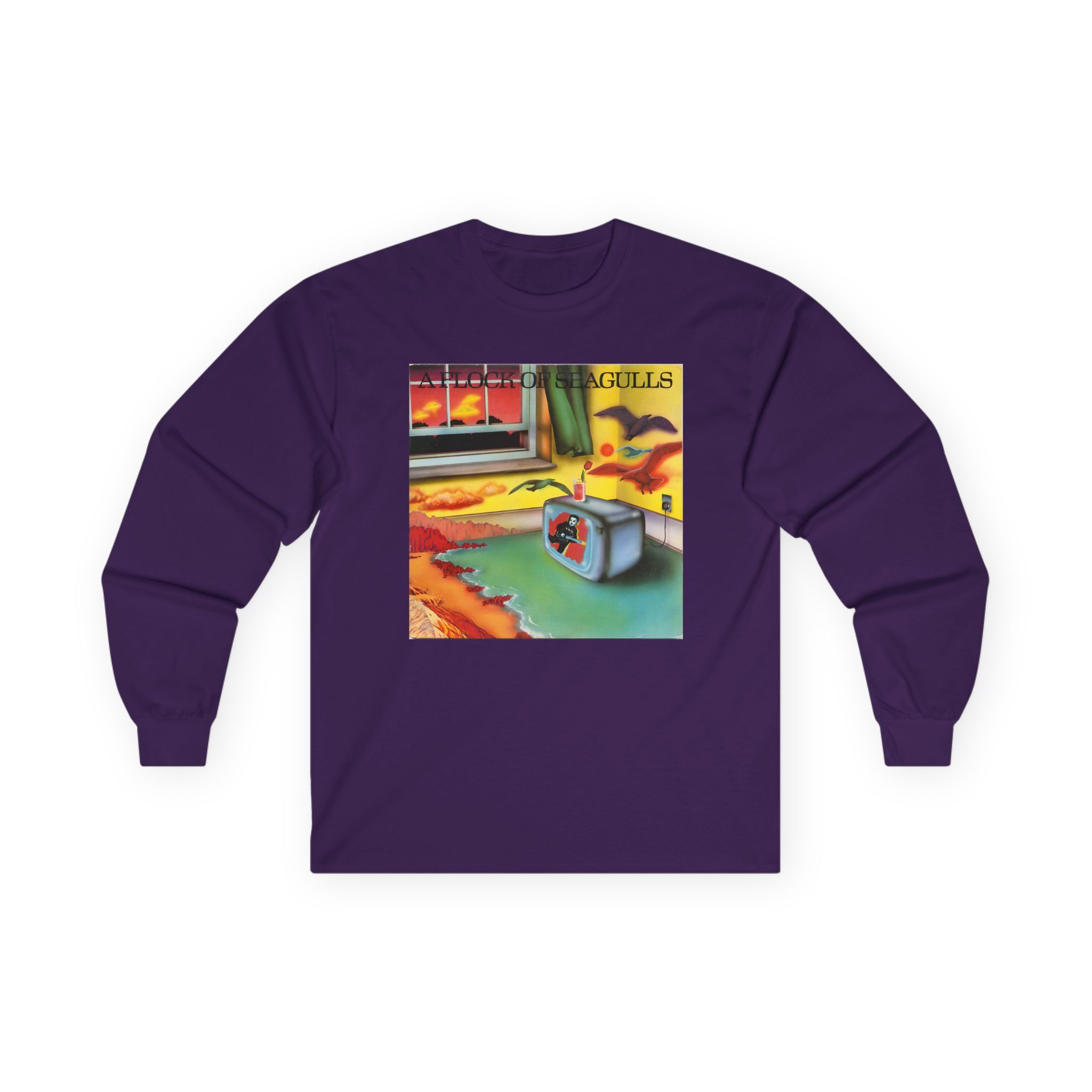 A Flock of Seagulls Original Album Cover Unisex Ultra Cotton Long Sleeve Tee - Image 11