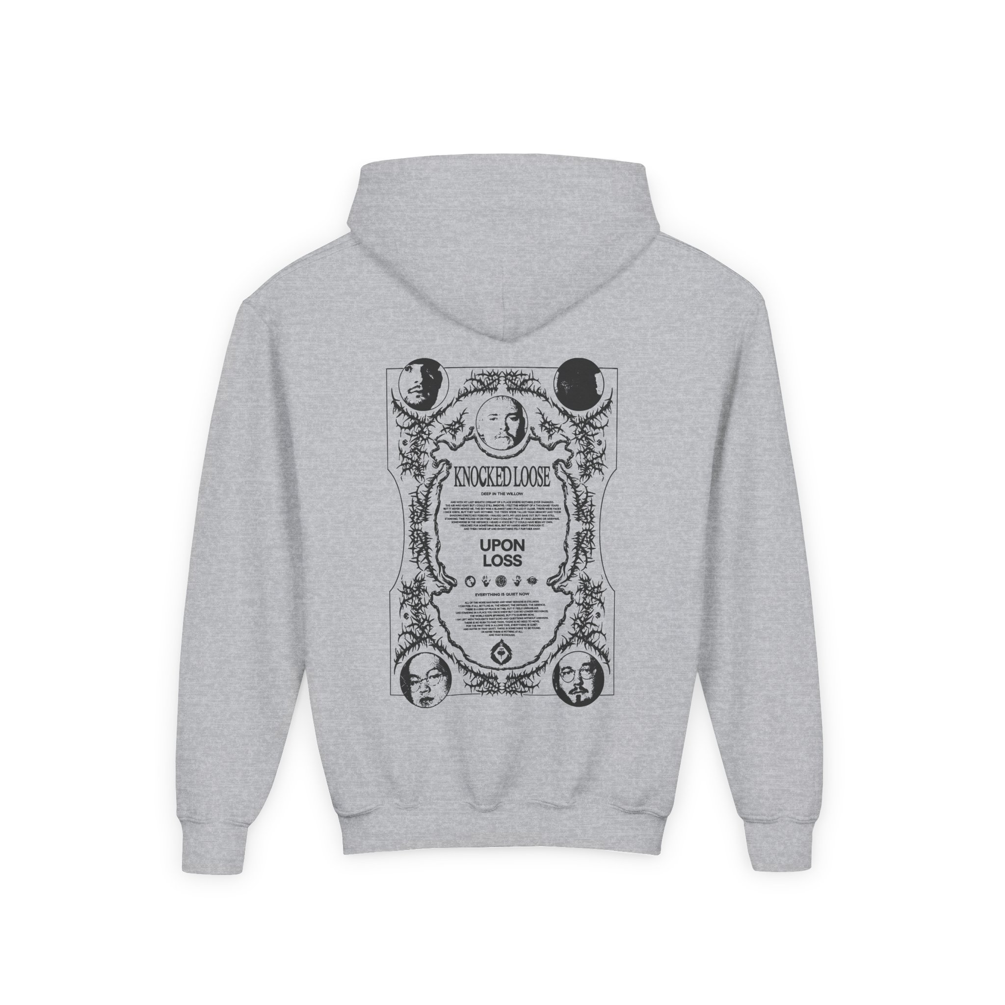 Knocked Loose Upon Loss Wolves Youth Heavy Blend Hooded Sweatshirt - Image 4