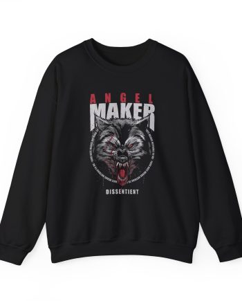 Angelmaker Battle Wolf Unisex Heavy Blend™ Crewneck Sweatshirt
