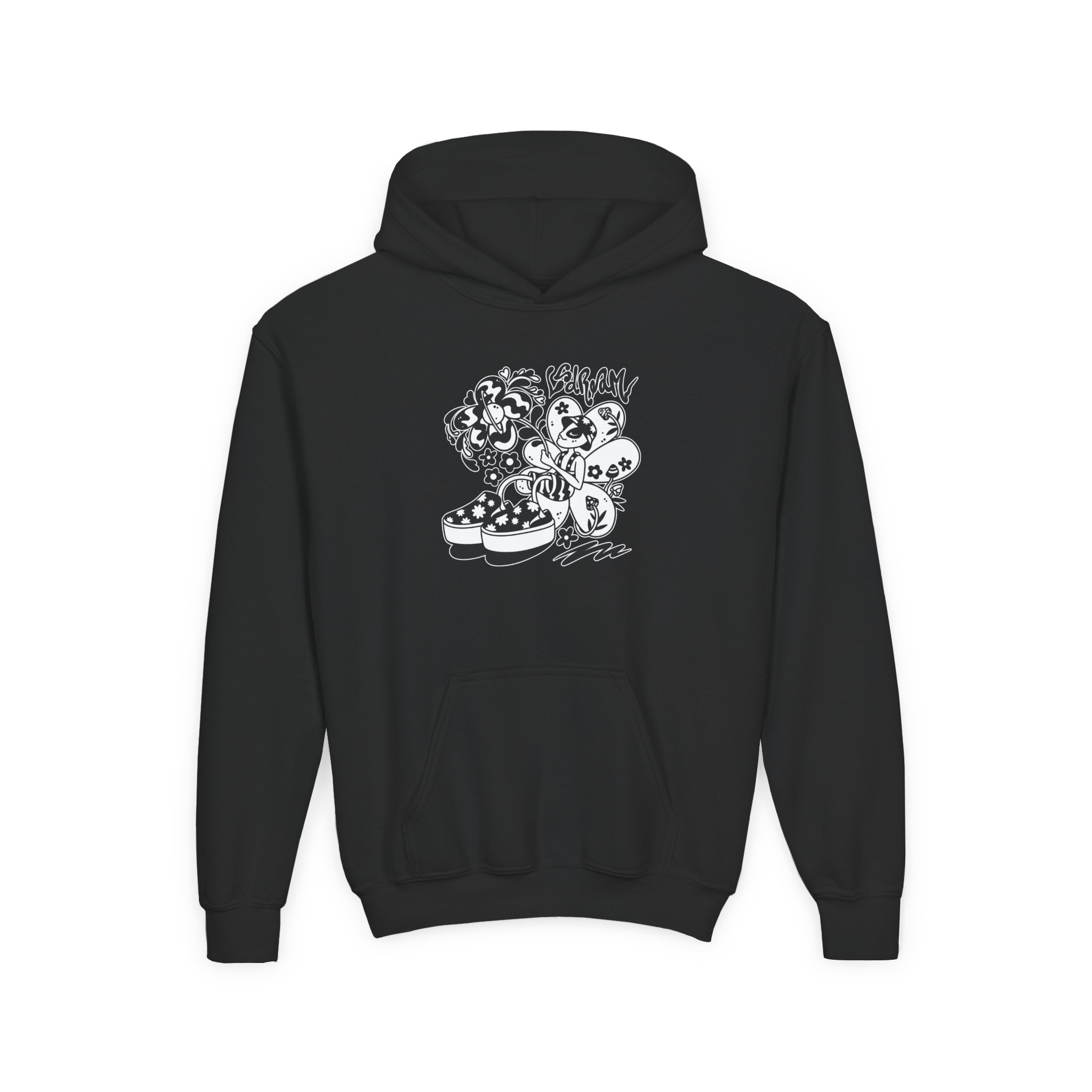Lsdream Intergalactic Bloomc Youth Heavy Blend Hooded Sweatshirt