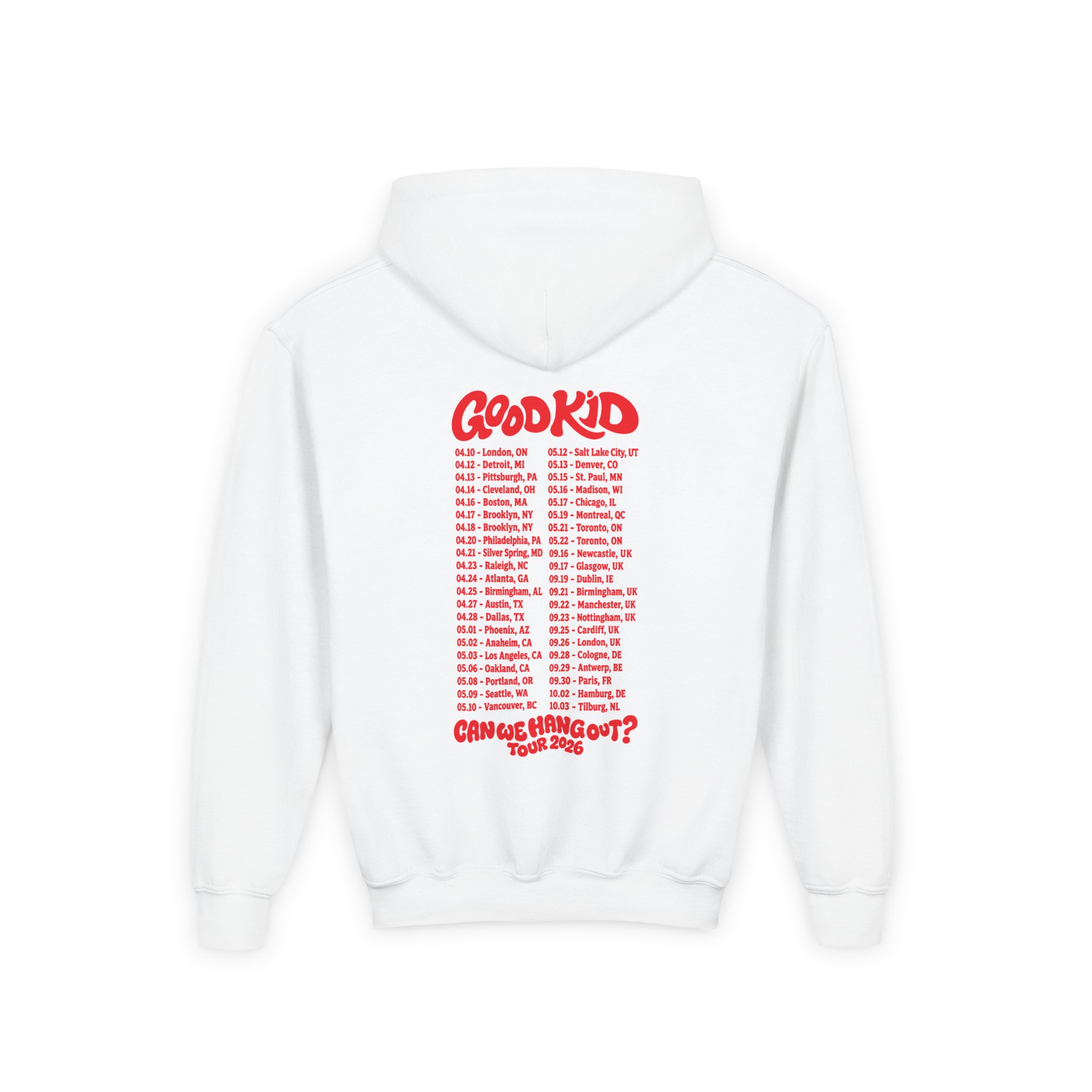 Good Kid Can We Hang Out Youth Heavy Blend Hooded Sweatshirt - Image 2