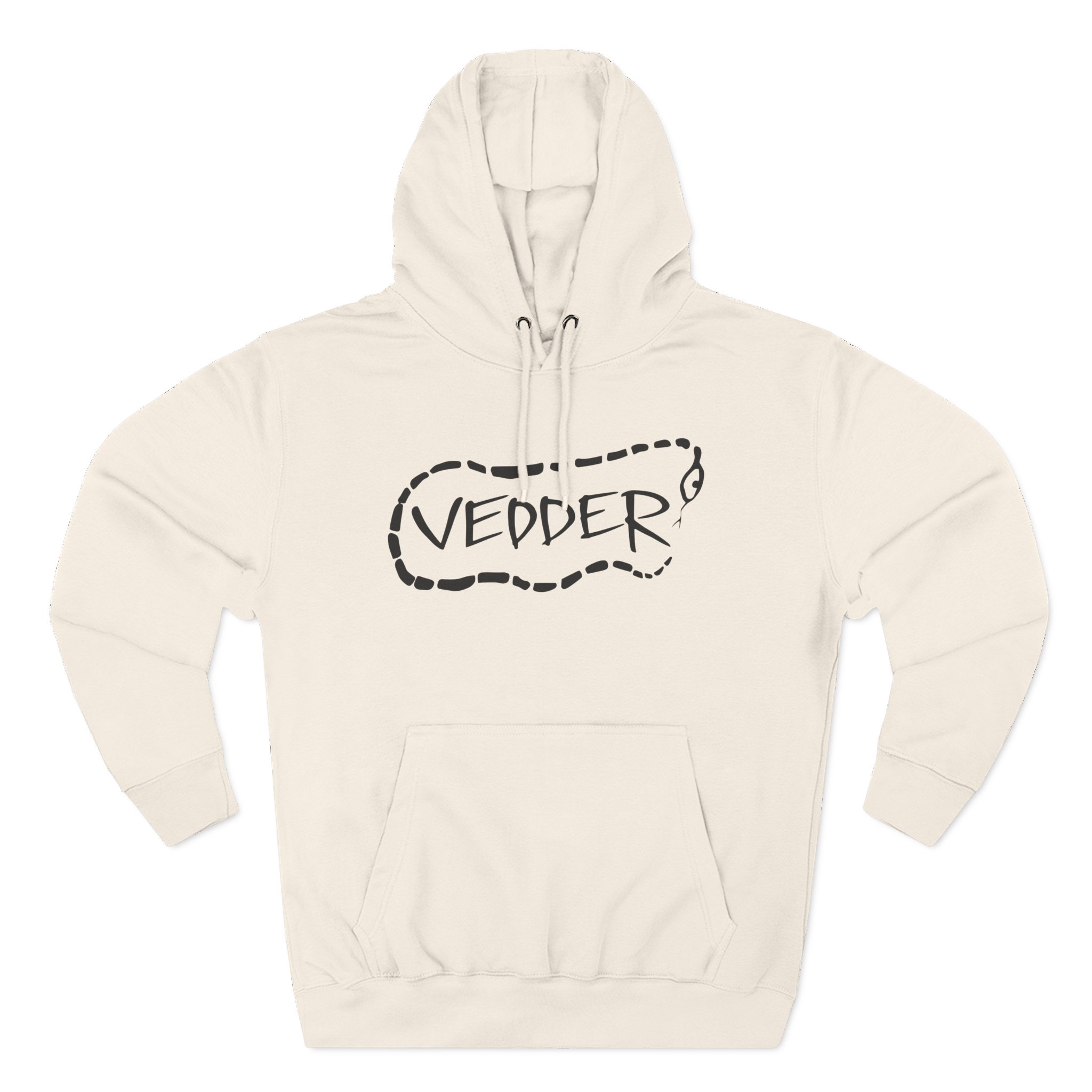 Eddie Vedder Stencil Snake Three-Panel Fleece Hoodie - Image 3