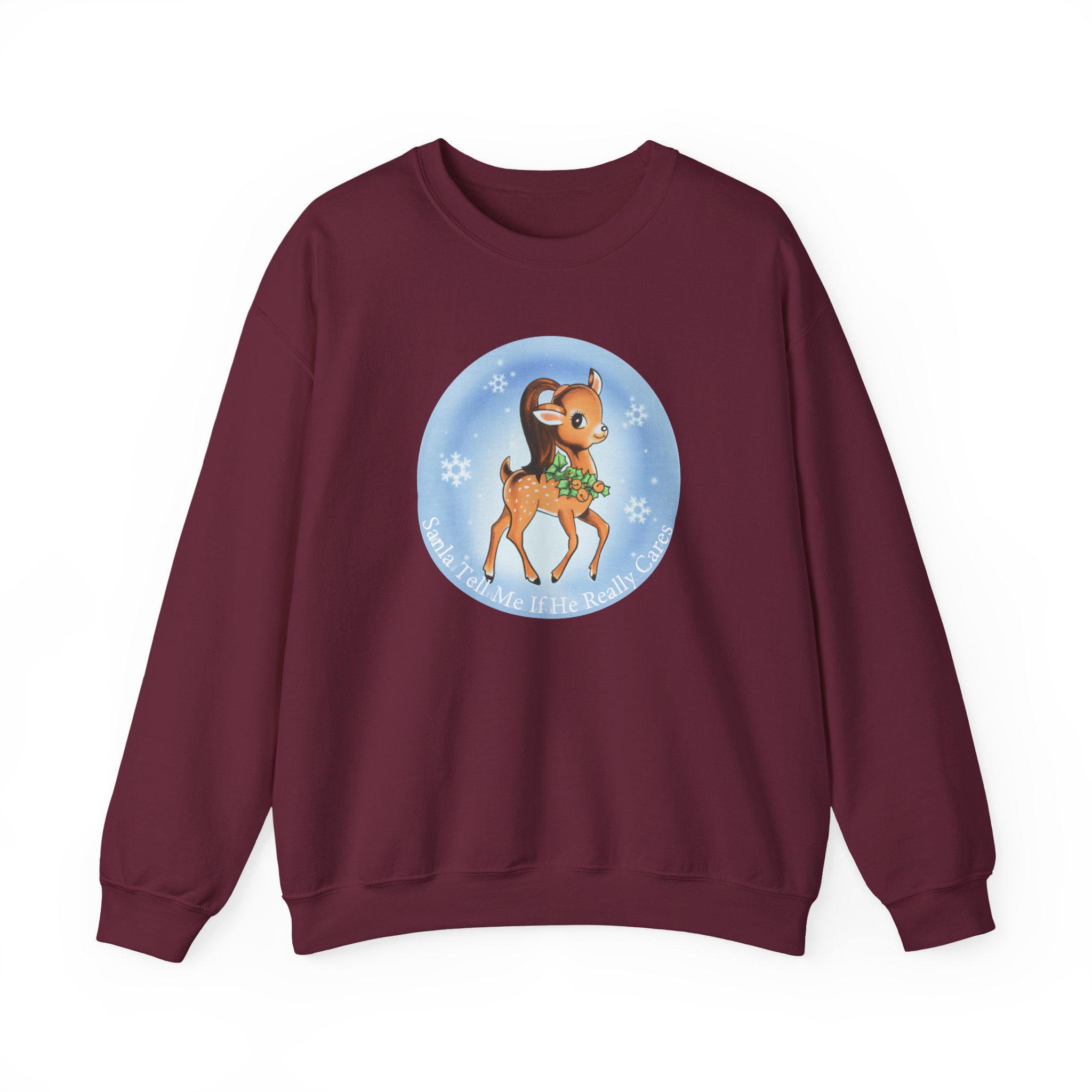 AG Santa Tell Me Unisex Heavy Blend™ Crewneck Sweatshirt - Image 3