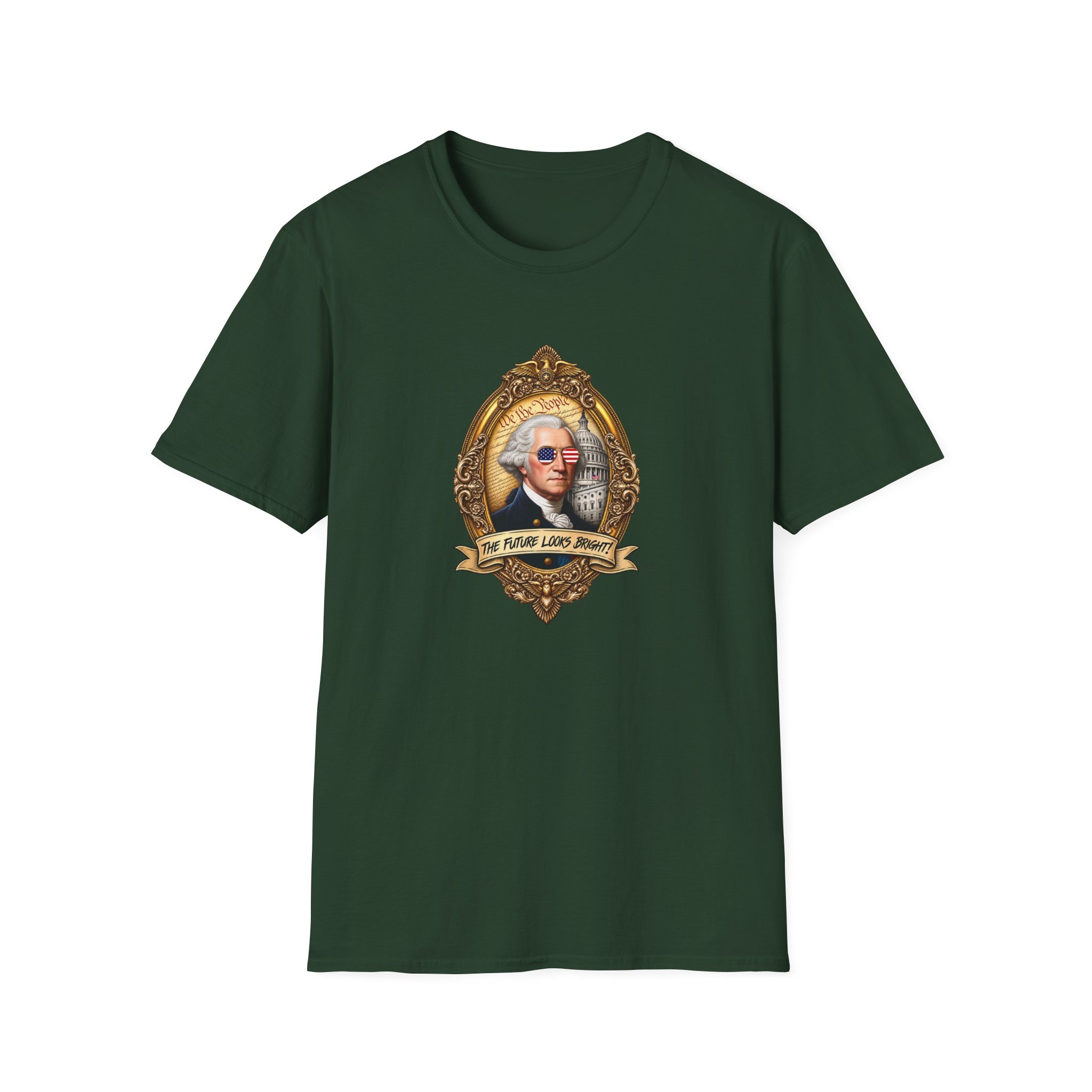 Valuetainment George Washington Unisex Softstyle T-Shirt - Image 7