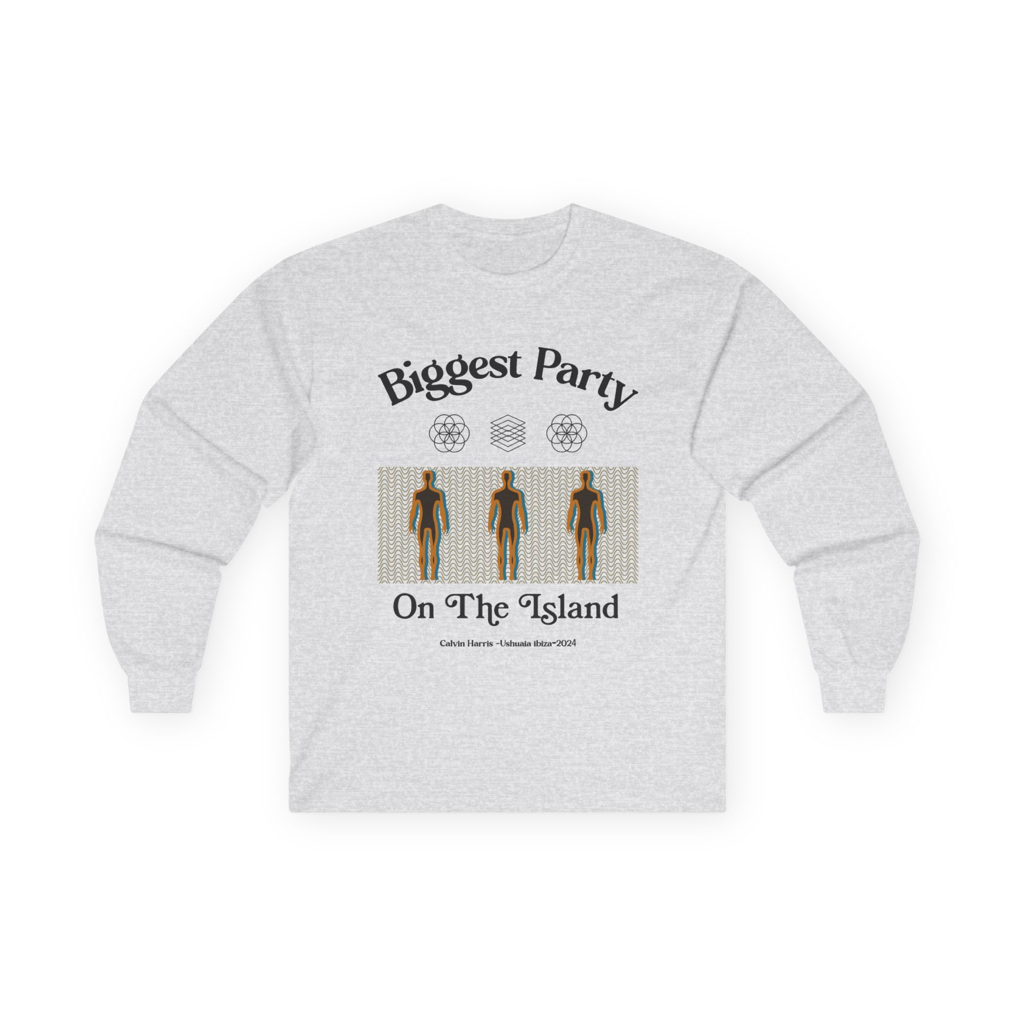 Calvin Harris Ushuaia Higher Island Party Unisex Ultra Cotton Long Sleeve Tee - Image 3