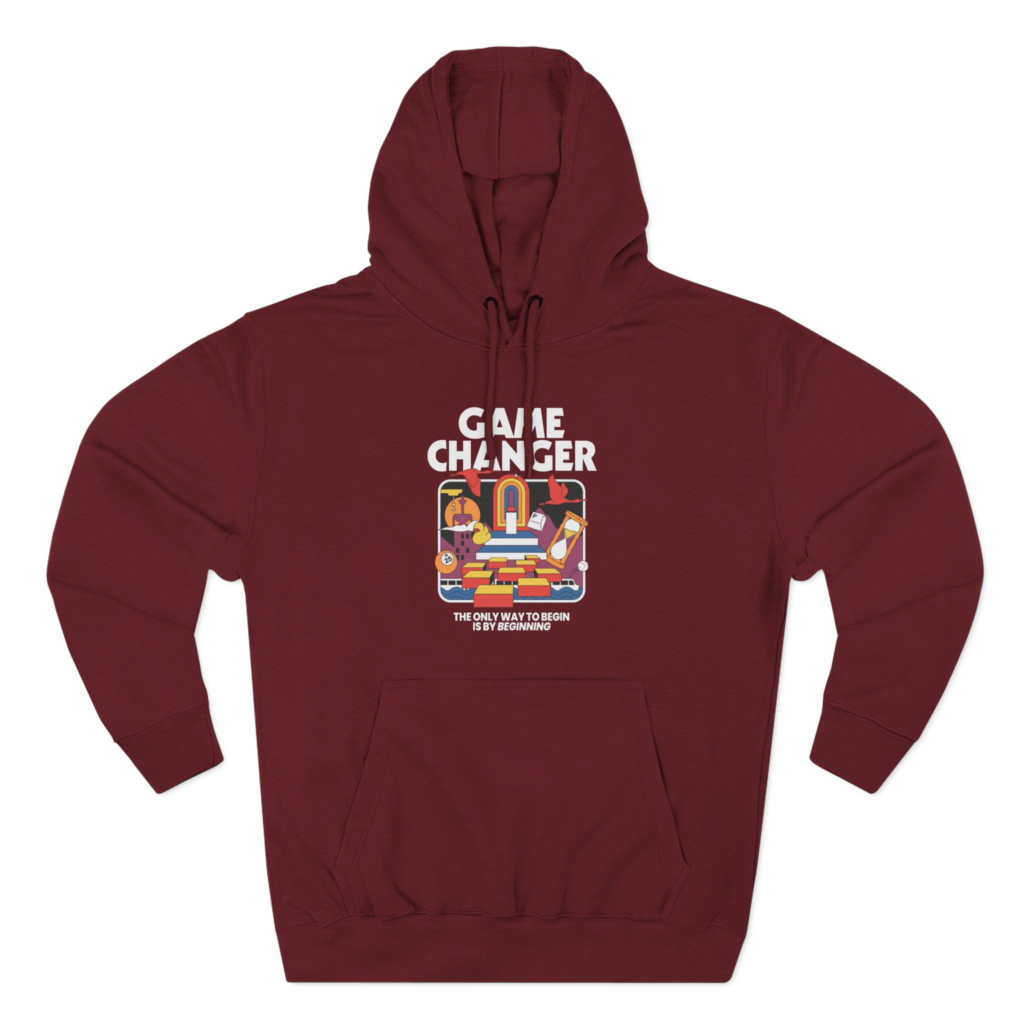 Dropout Game Changer Ringer Three-Panel Fleece Hoodie - Image 13