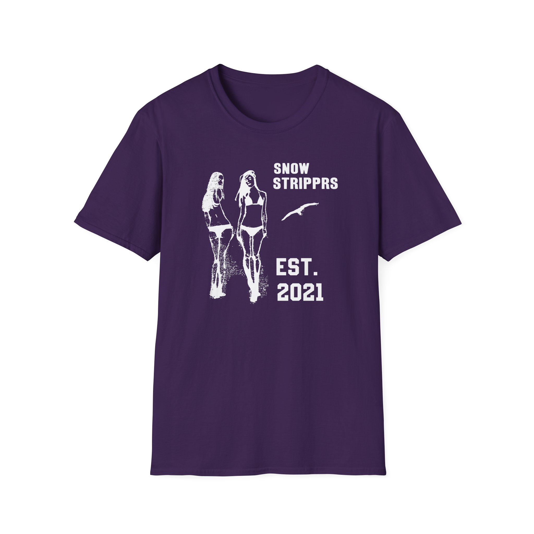 Snow Strippers Unisex Softstyle T-Shirt - Image 9