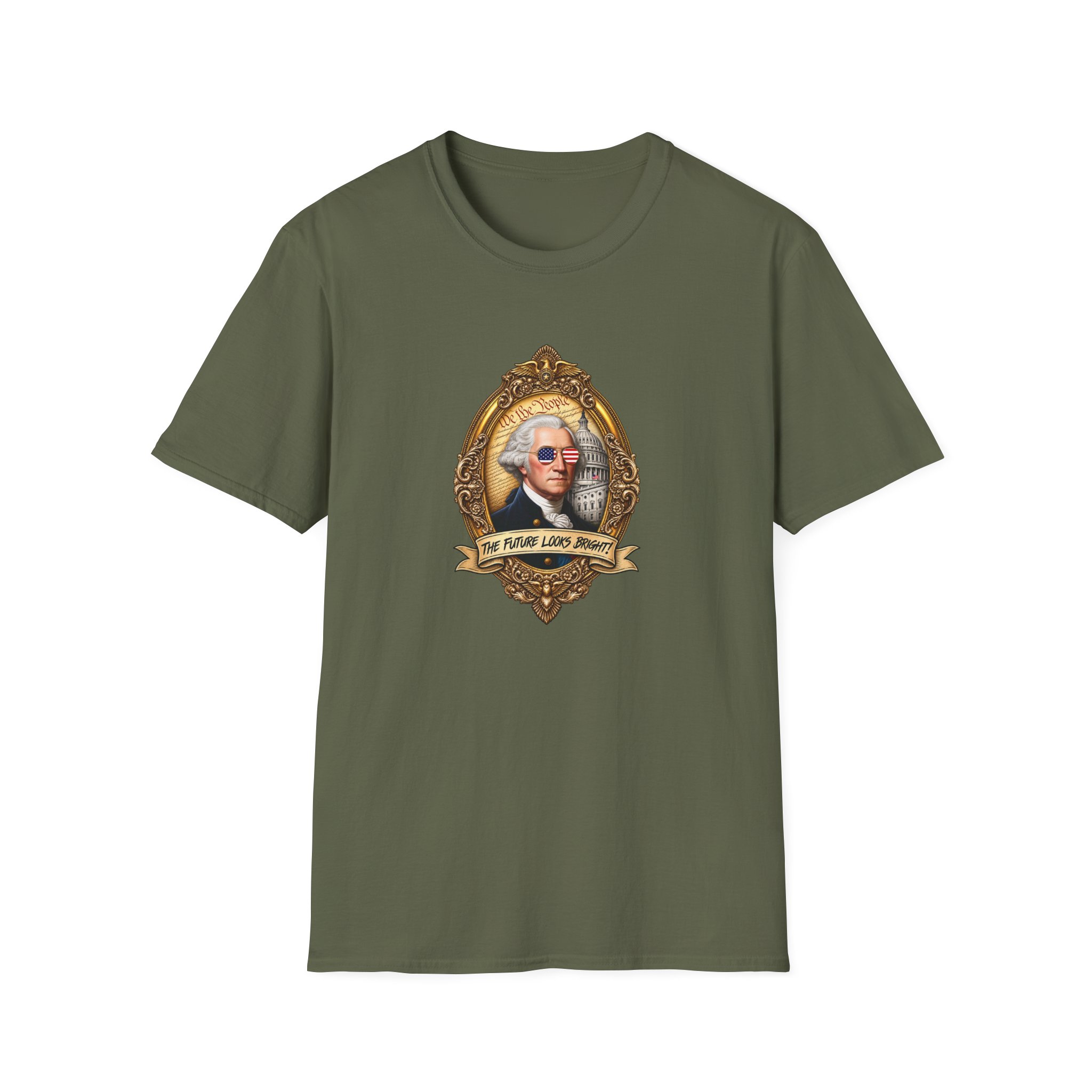 Valuetainment George Washington Unisex Softstyle T-Shirt - Image 5
