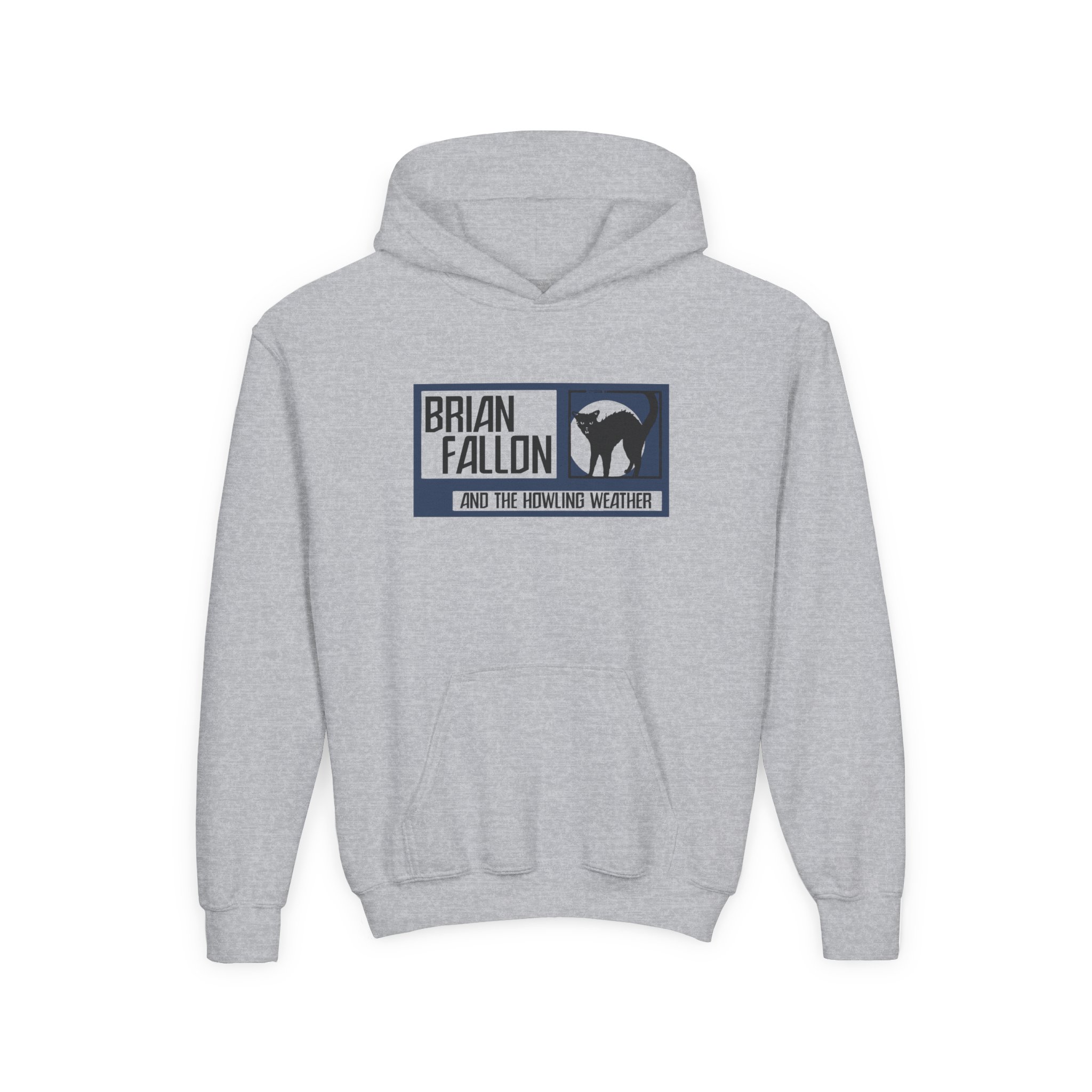 Brian Fallon Cat Youth Heavy Blend Hooded Sweatshirt - Image 3