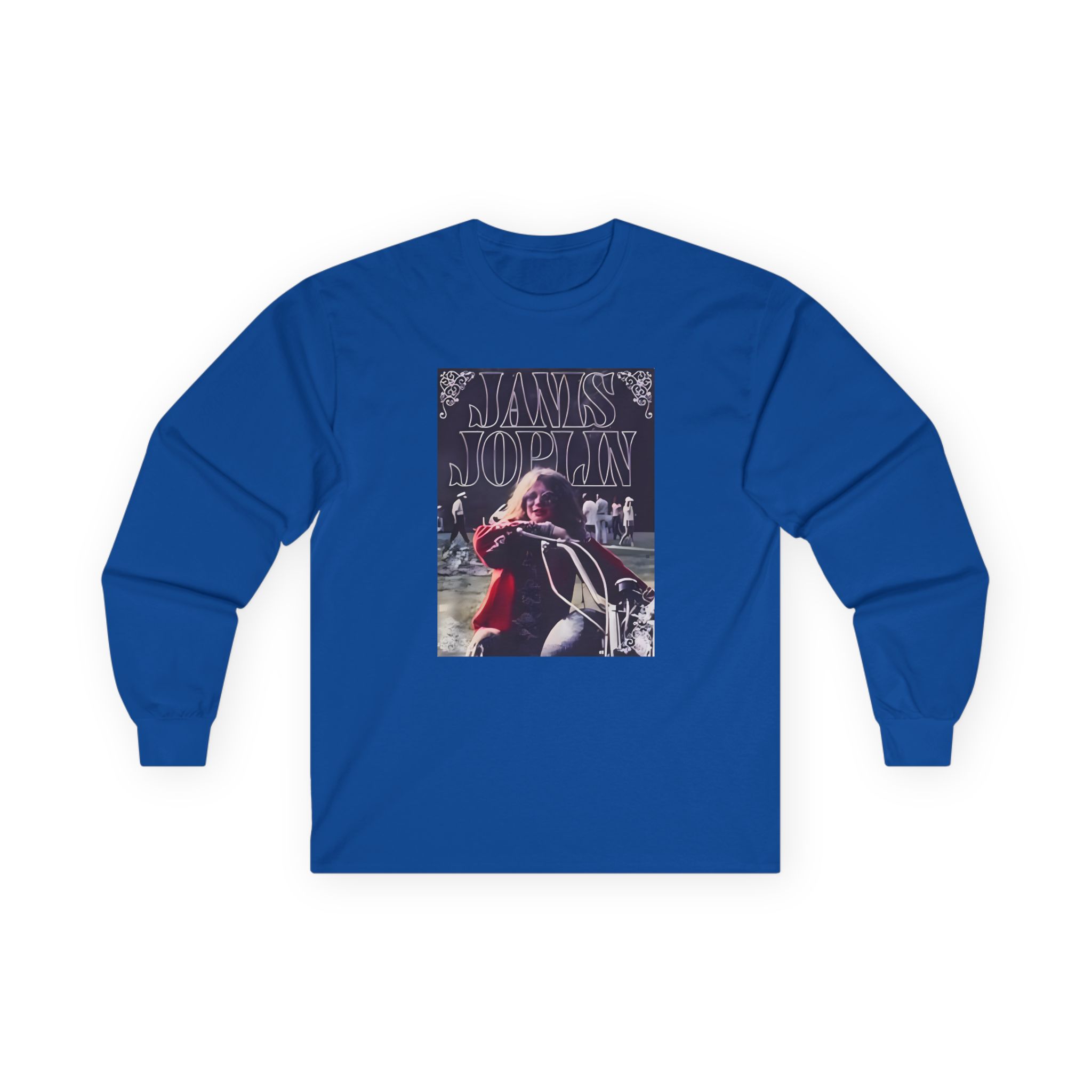 Janis Joplin Greatest Hits Motorcycle Cover Unisex Ultra Cotton Long Sleeve Tee - Image 11