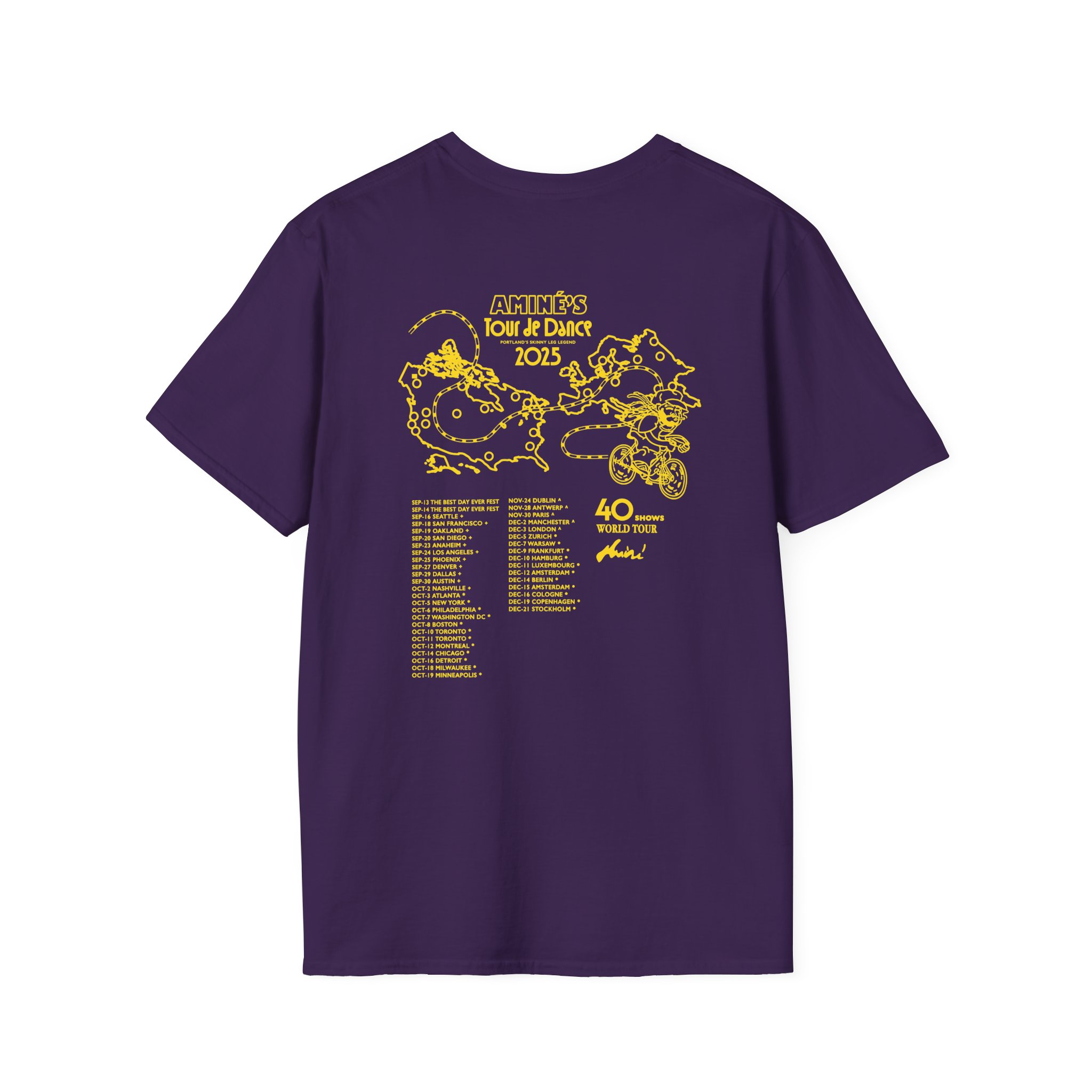 Aminé You're Beautiful Tour Unisex Softstyle T-Shirt - Image 22
