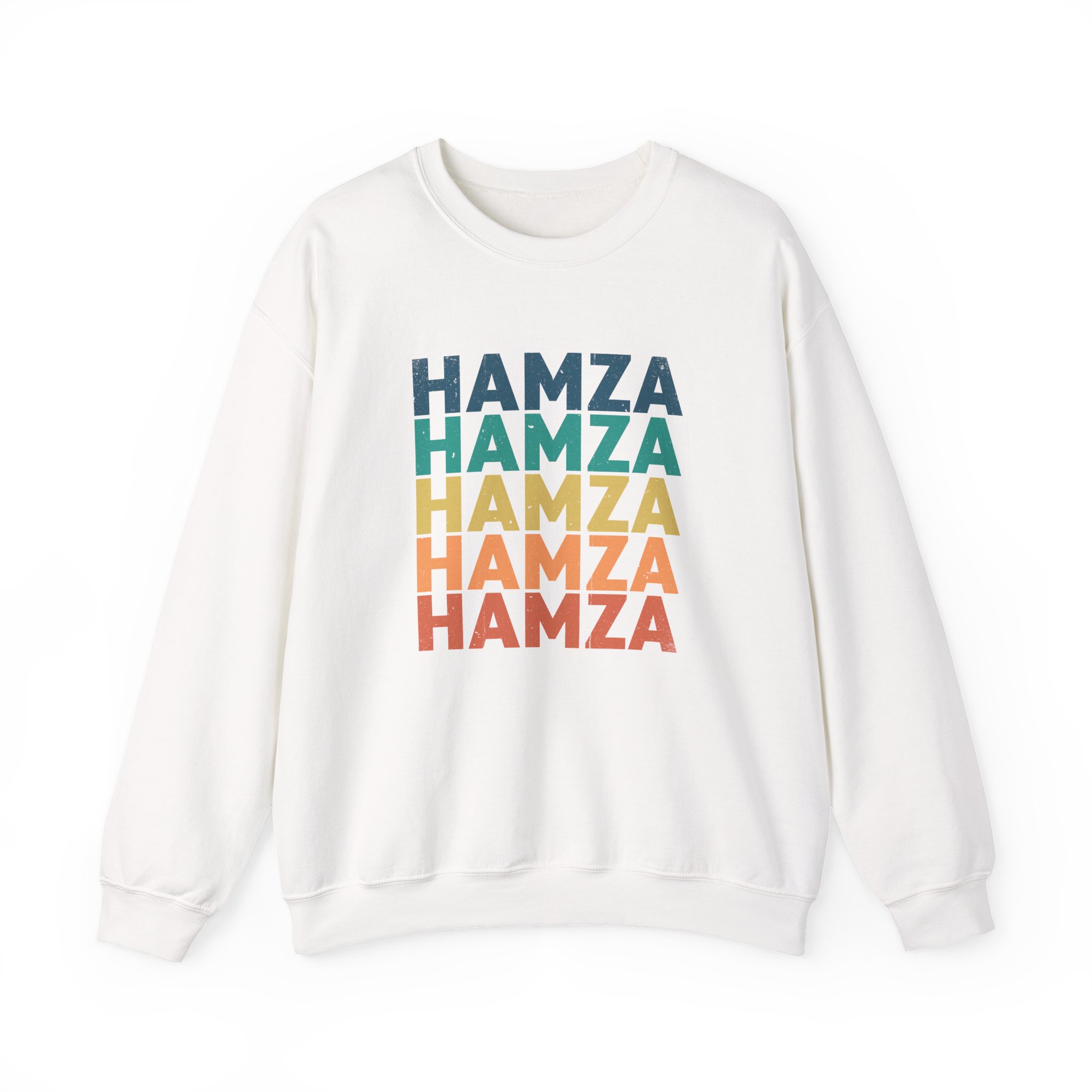 Hamza Name Unisex Heavy Blend™ Crewneck Sweatshirt - Image 3