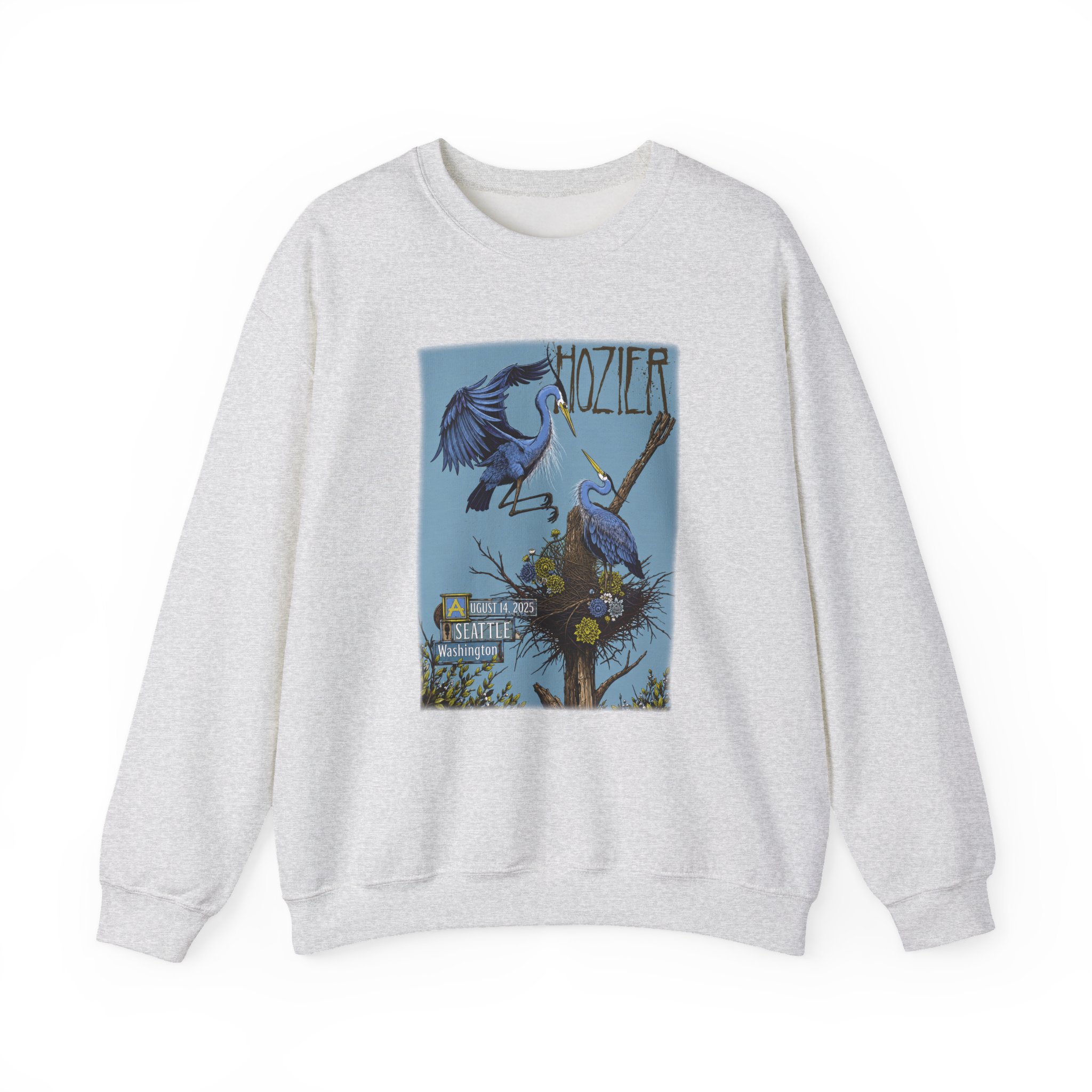 Hozier Seattle August 14 Show Unisex Heavy Blend™ Crewneck Sweatshirt - Image 3