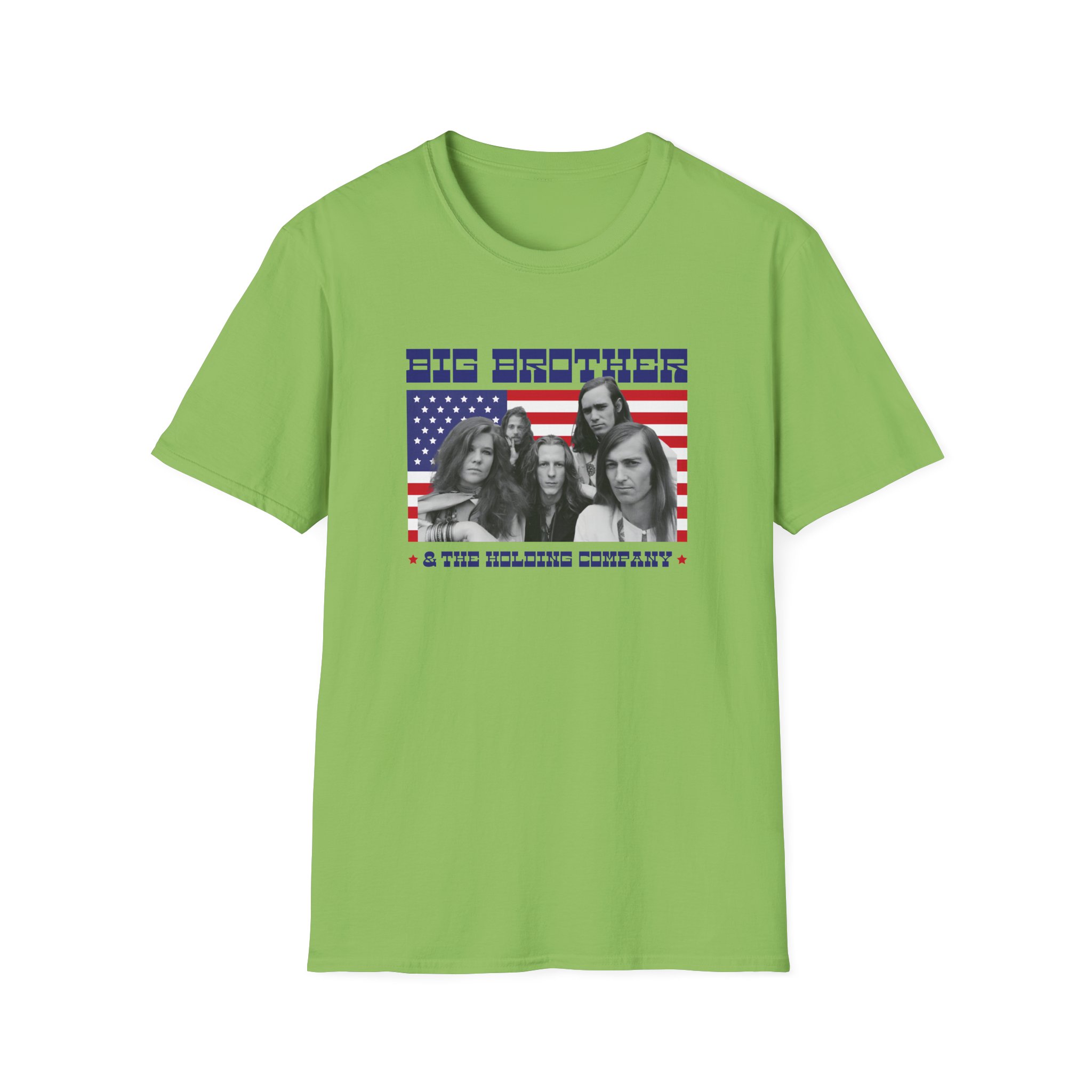 Janis Joplin Big Brother & the Holding Company Unisex Softstyle T-Shirt - Image 15