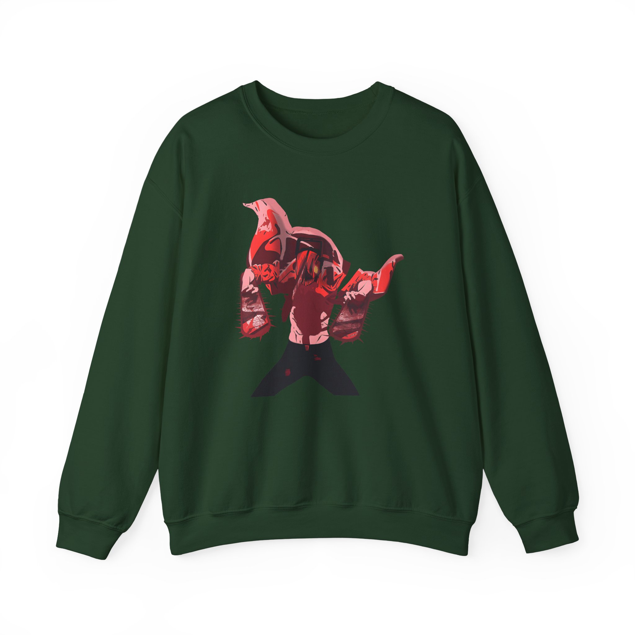Chainsaw Man X Dim Mak Horror Unisex Heavy Blend™ Crewneck Sweatshirt - Image 5