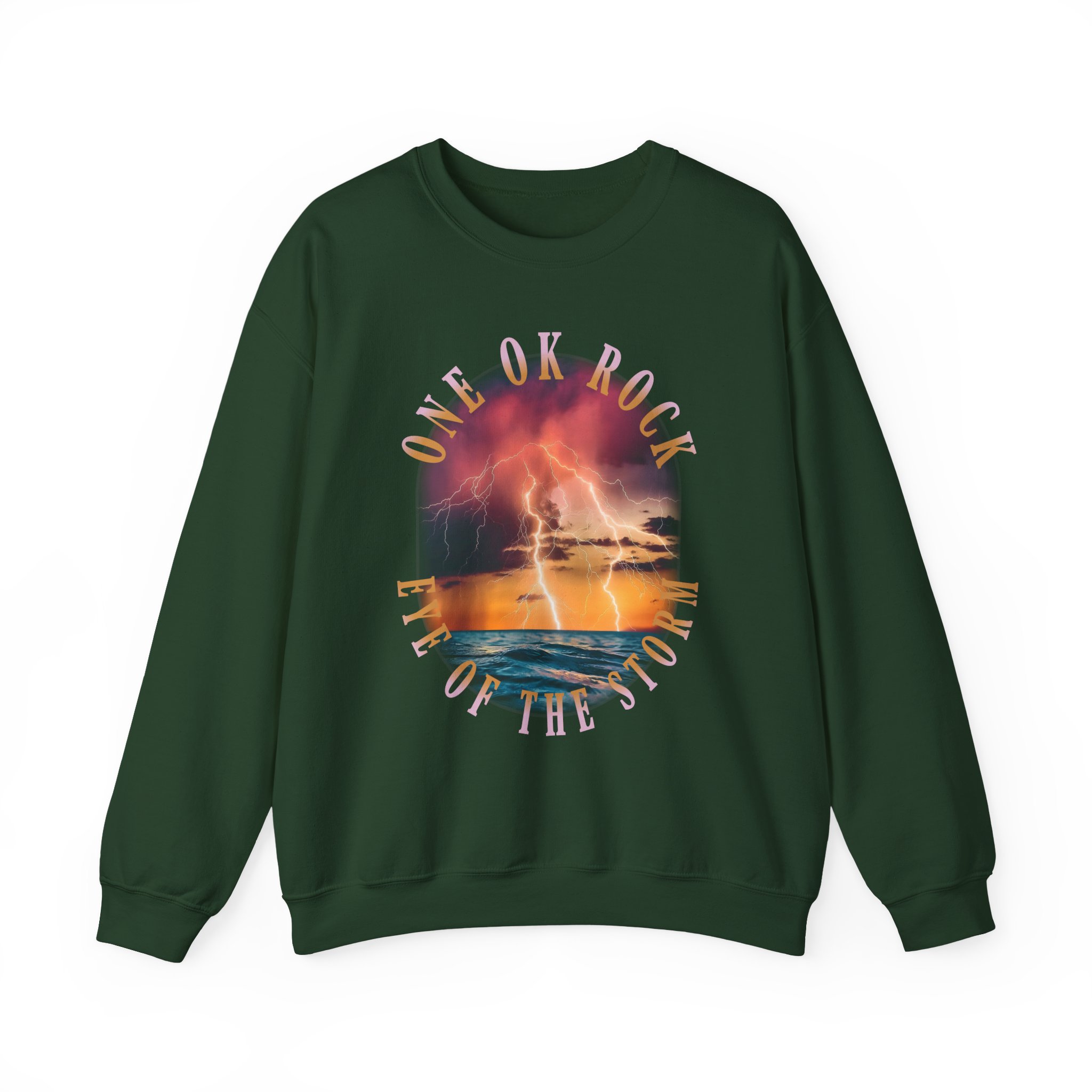 One Ok Rock Vintage Storm Unisex Heavy Blend™ Crewneck Sweatshirt - Image 7