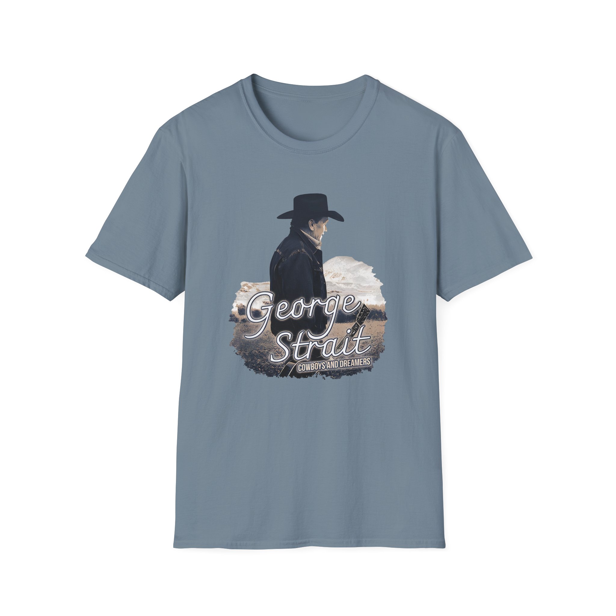 George Strait Cowboys and Dreamers Unisex Softstyle T-Shirt - Image 25