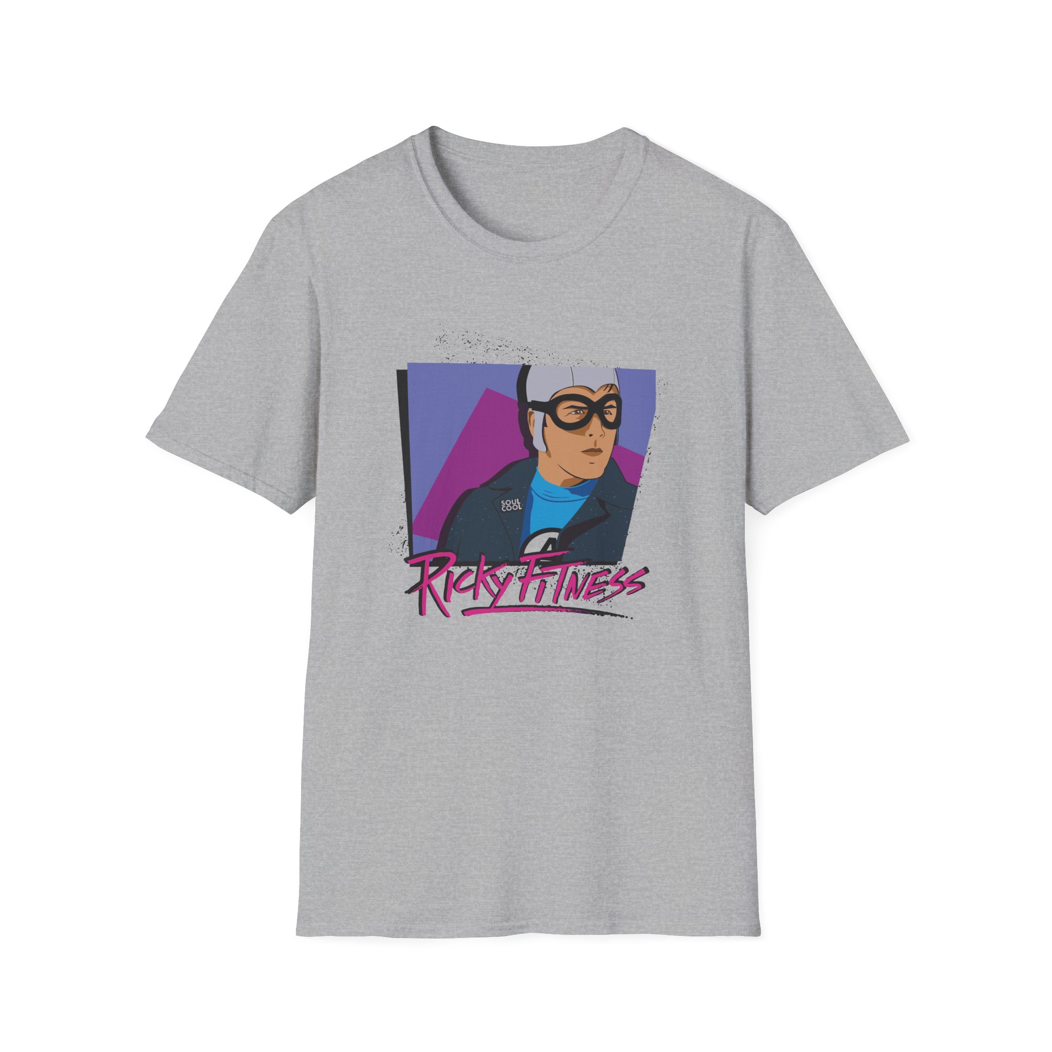 The Aquabats Ricky Fitness Soul Cool Unisex Softstyle T-Shirt - Image 9