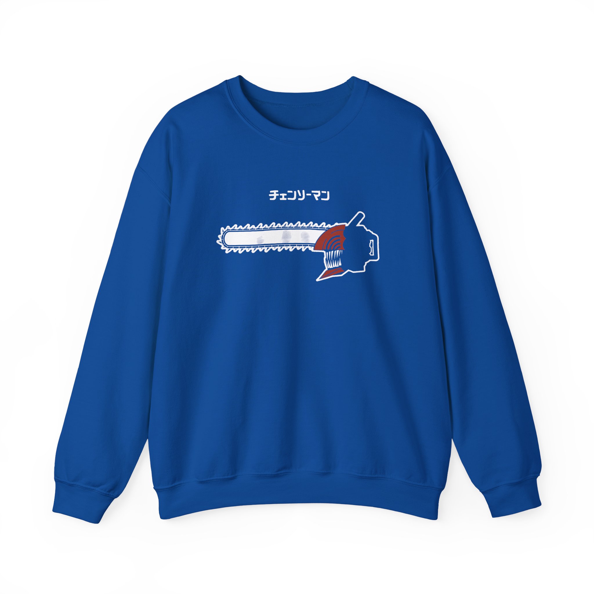 Chainsaw Man Flaming Unisex Heavy Blend™ Crewneck Sweatshirt - Image 9