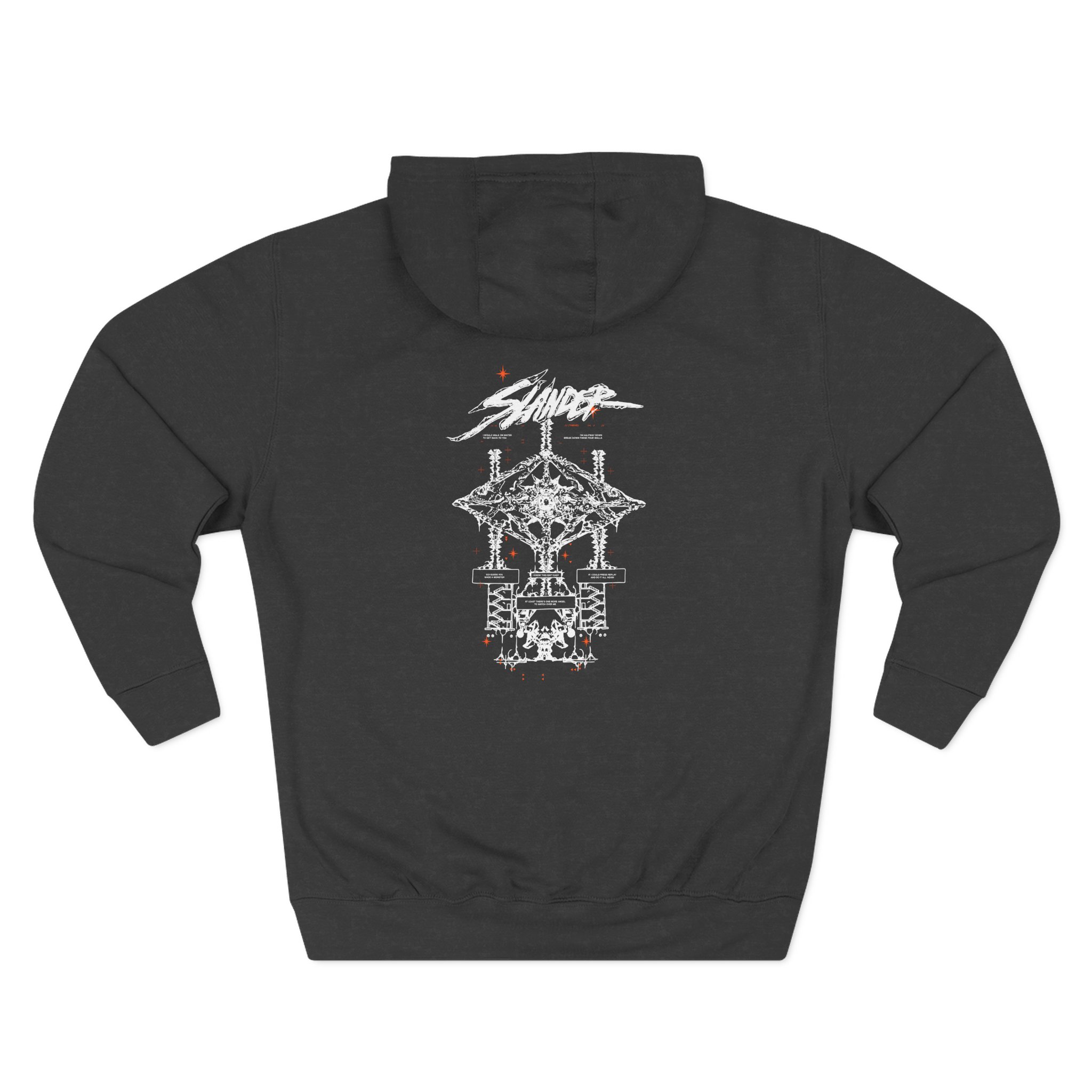 Slander Gud Vibrations Graffiti Three-Panel Fleece Hoodie - Image 4