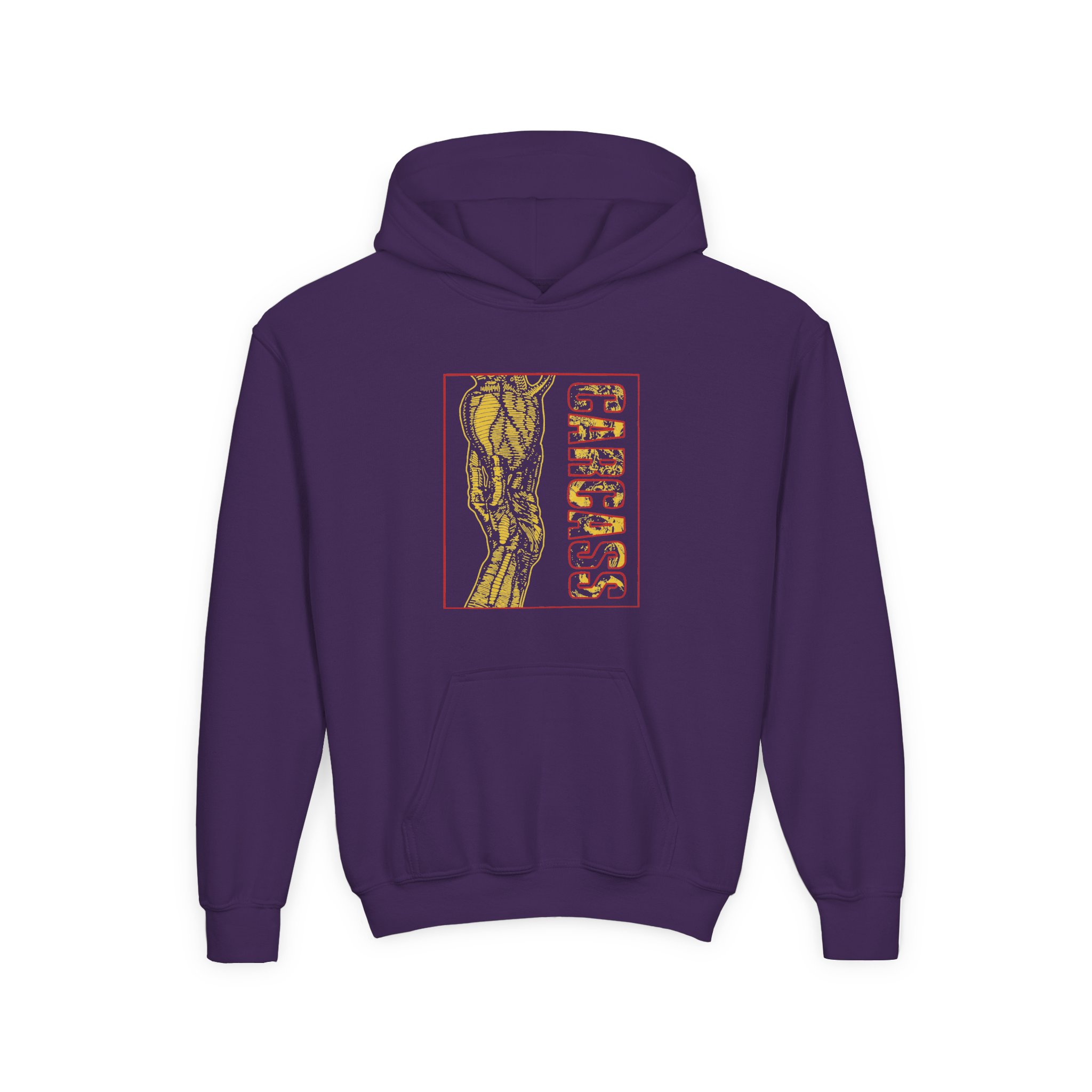 Youth Carcass Heartwork Heavy Blend Hooded Sweatshirt - Image 7
