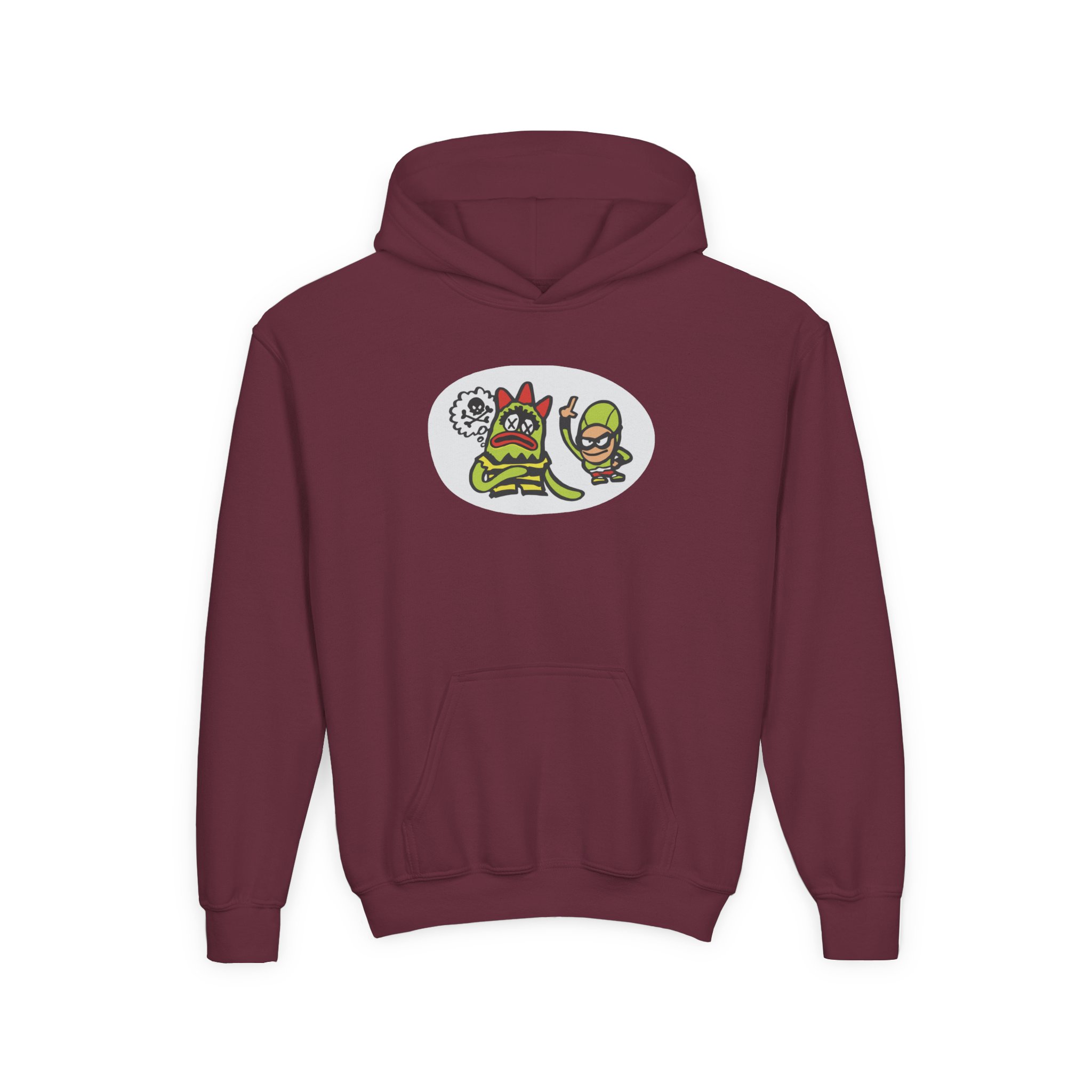 The Aquabats Bat Commander Youth Heavy Blend Hooded Sweatshirt - Image 3