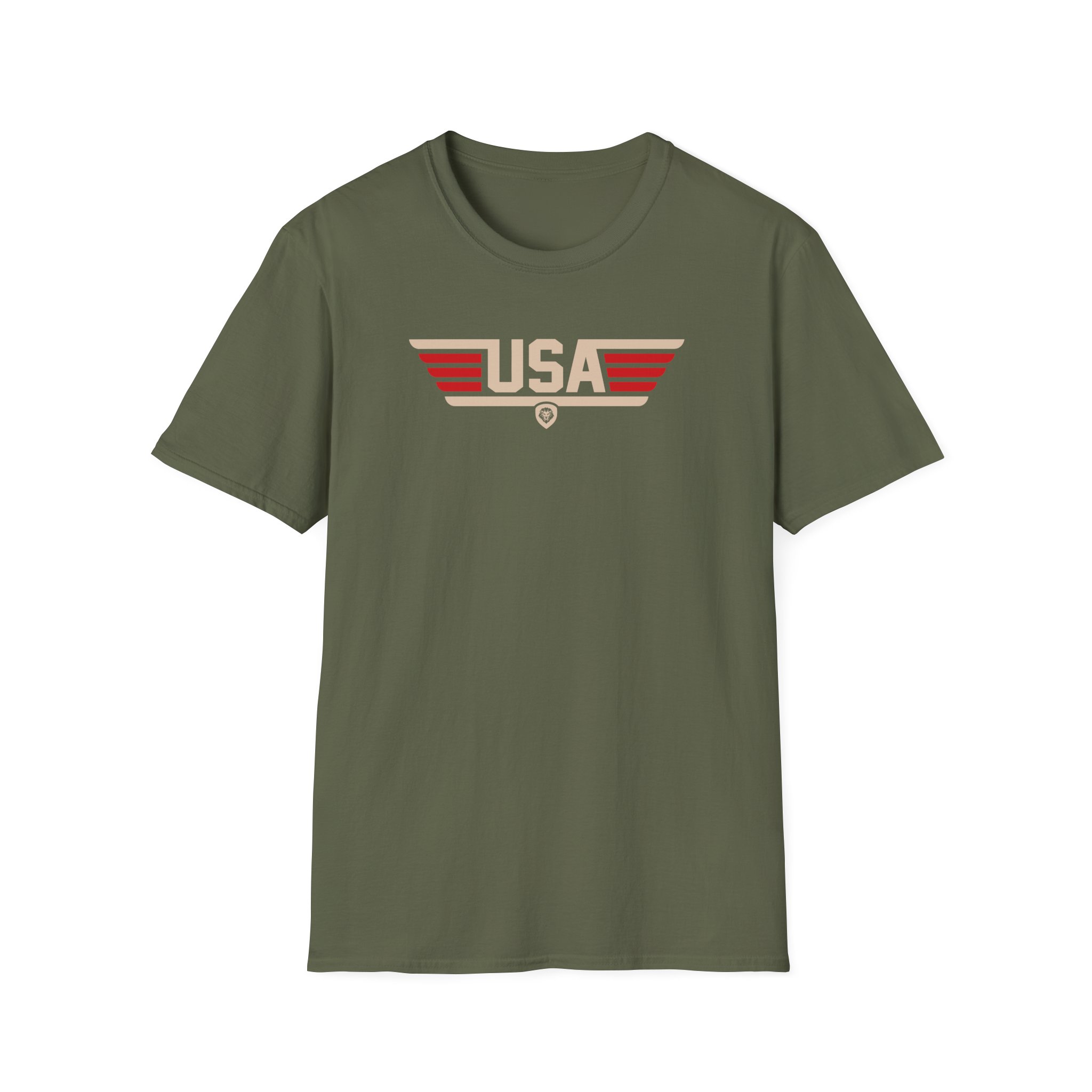 Valuetainment Men's USA Stripe Unisex Softstyle T-Shirt - Image 5