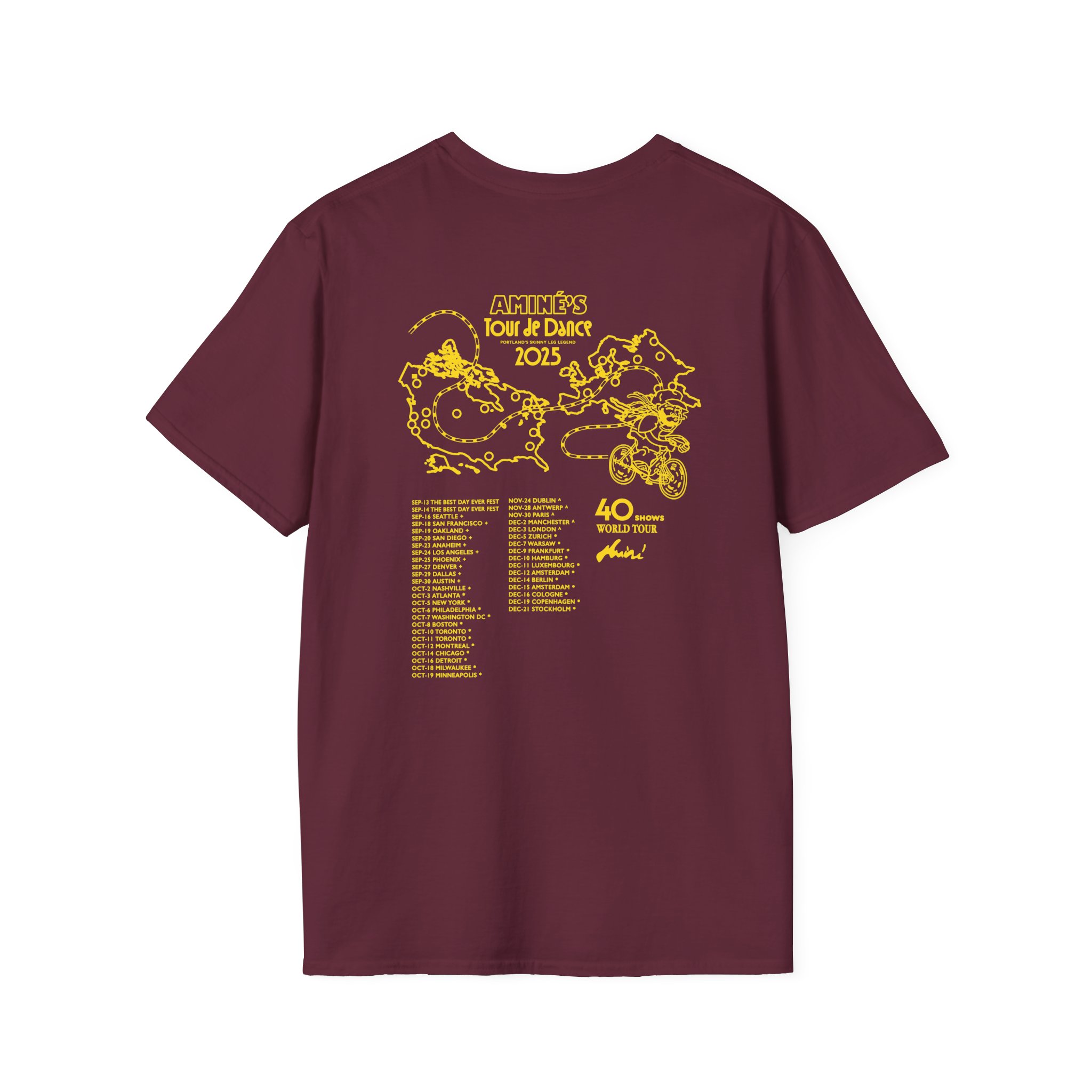Aminé You're Beautiful Tour Unisex Softstyle T-Shirt - Image 4