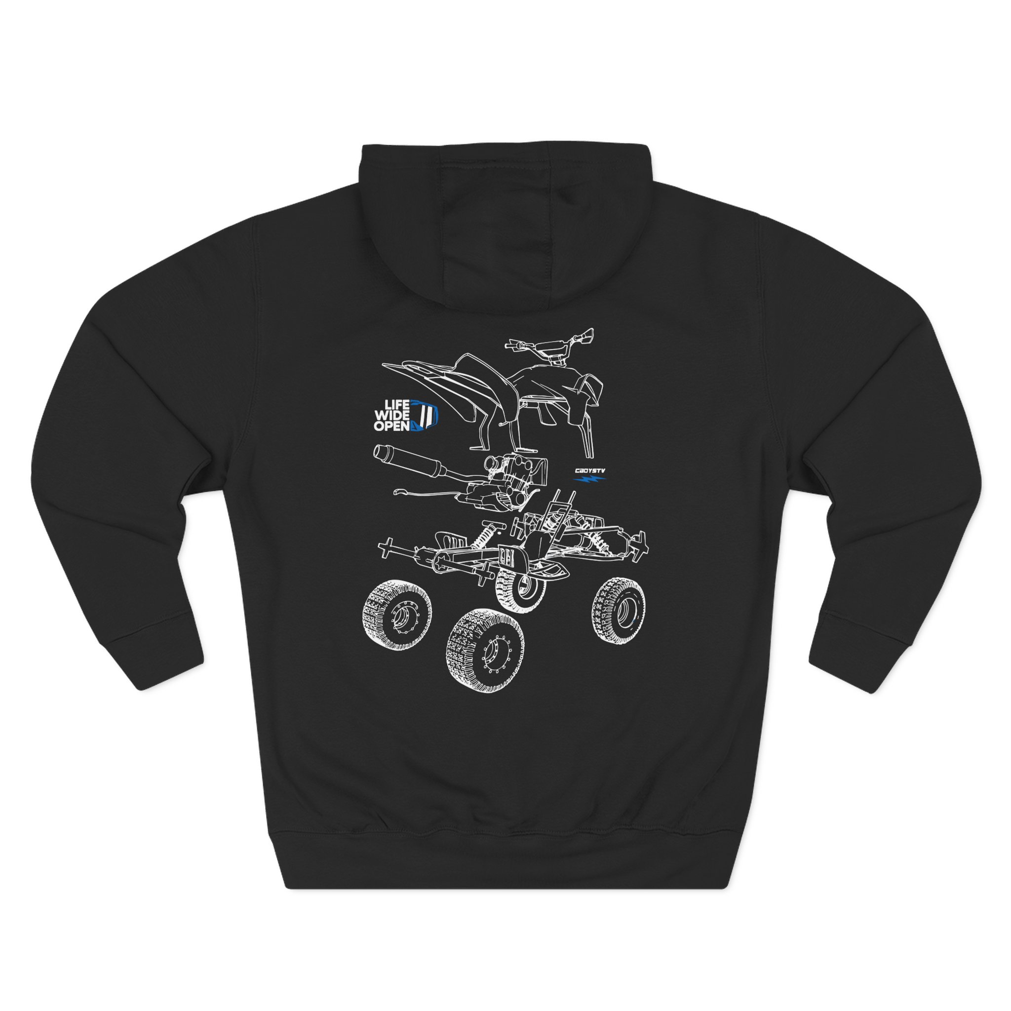 Cboystv Quad Blowup Three-Panel Fleece Hoodie - Image 2