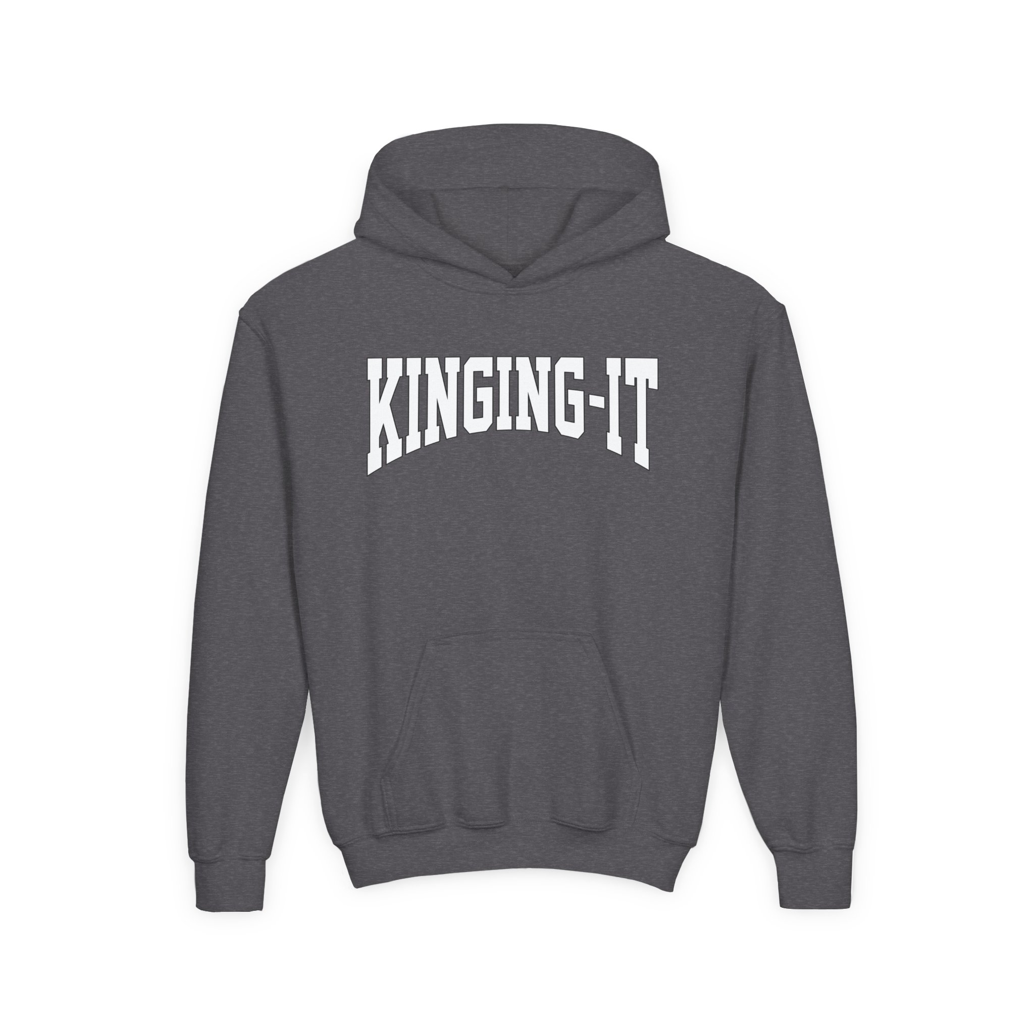 Kinging It Youth Heavy Blend Hooded Sweatshirt - Image 9