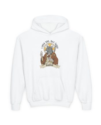 Dropout  Rat Jesus Youth Heavy Blend Hooded Sweatshirt