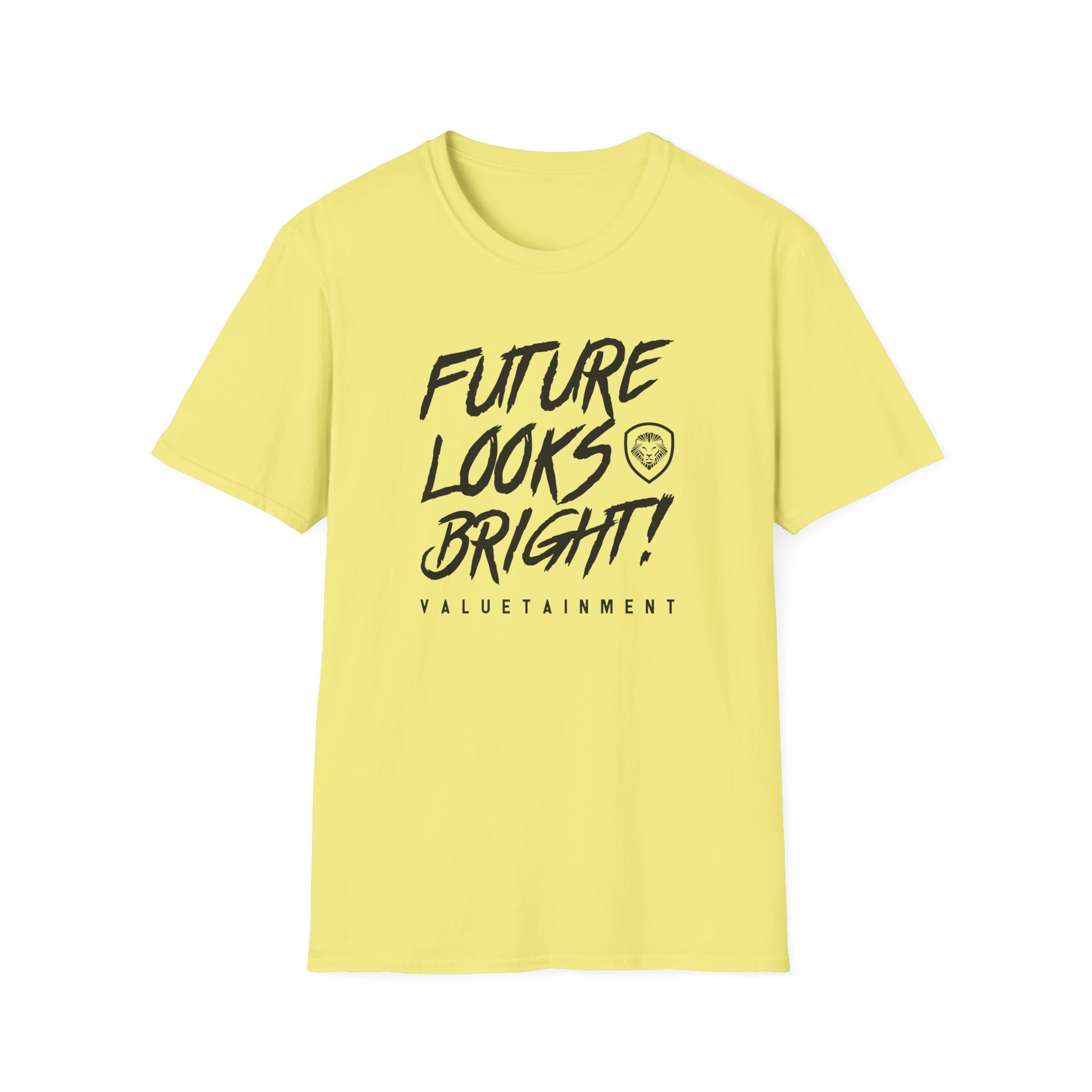 Valuetainment Future Looks Bright Unisex Softstyle T-Shirt - Image 13