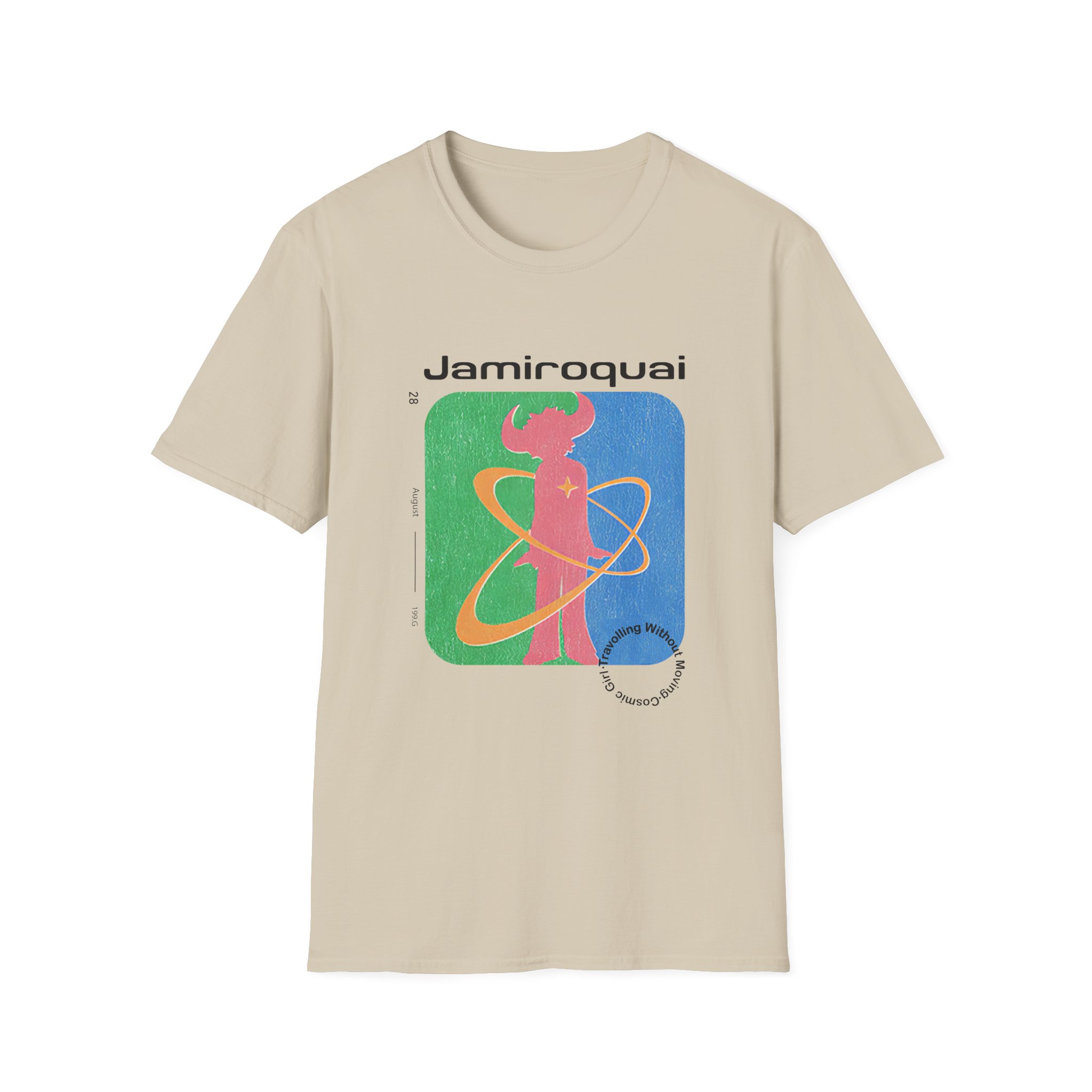 Calvin Harris Cosmic Girl Embroidered Unisex Softstyle T-Shirt - Image 5
